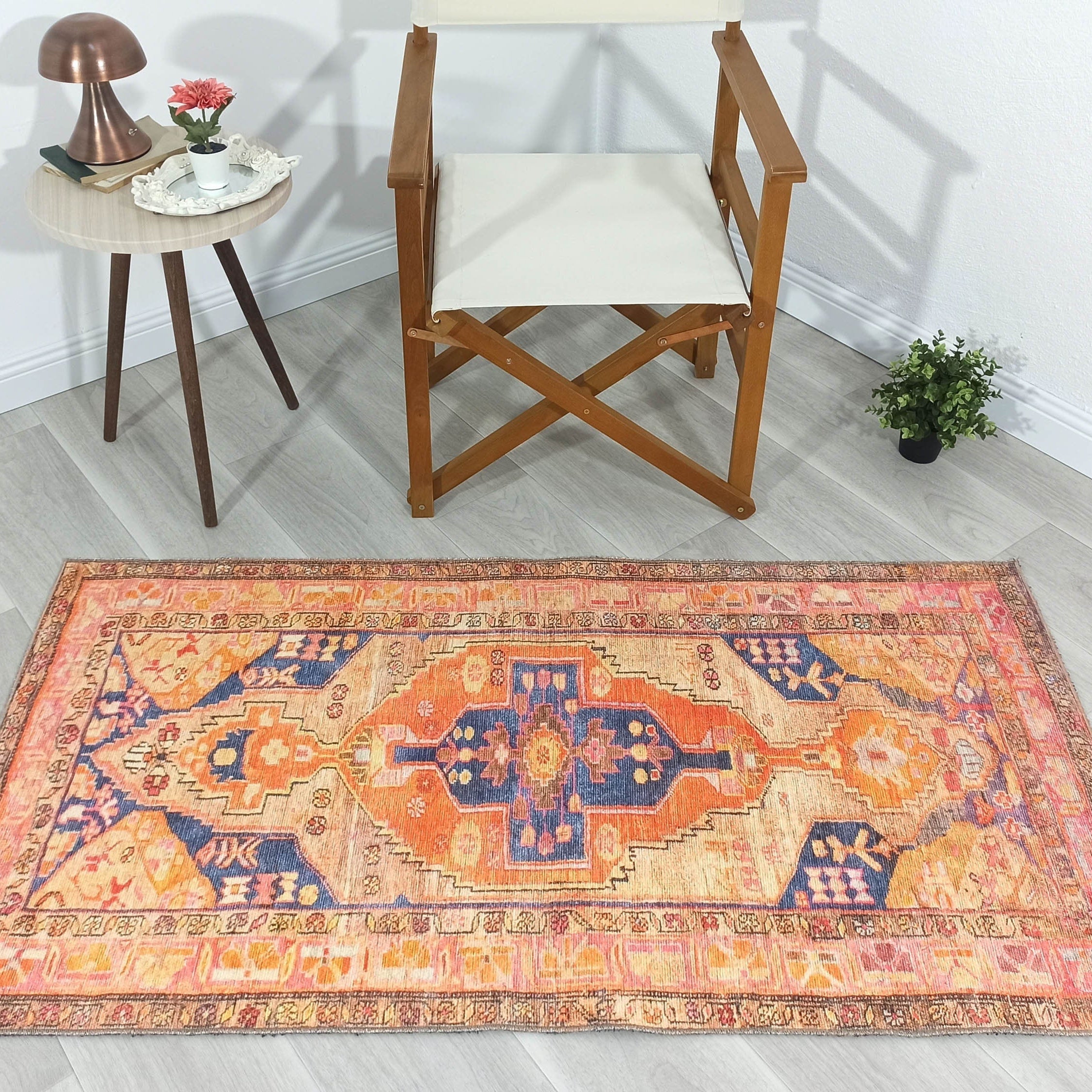 Talma Turkish Yellow Orange Pink Rug