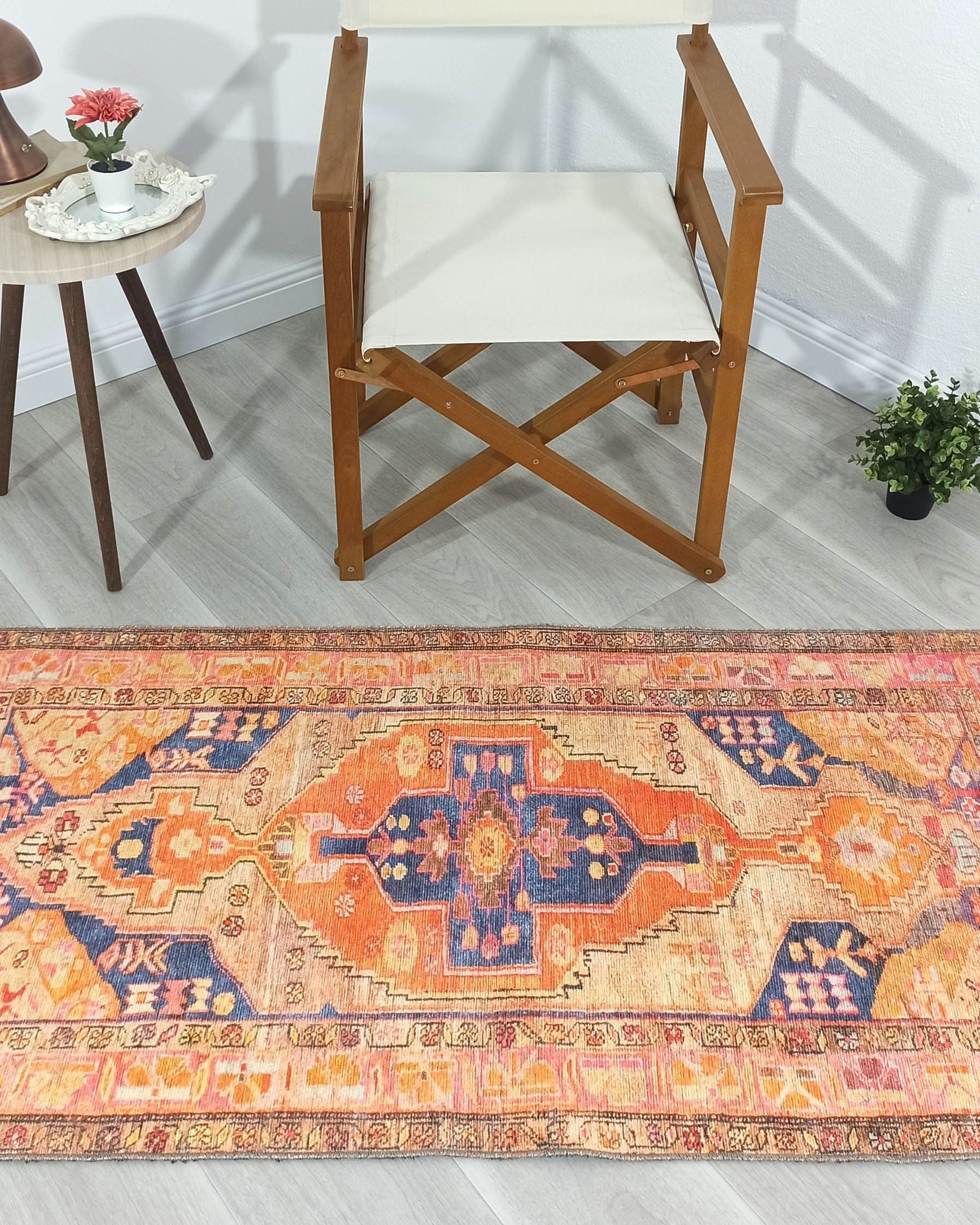 Talma Turkish Yellow Orange Pink Rug