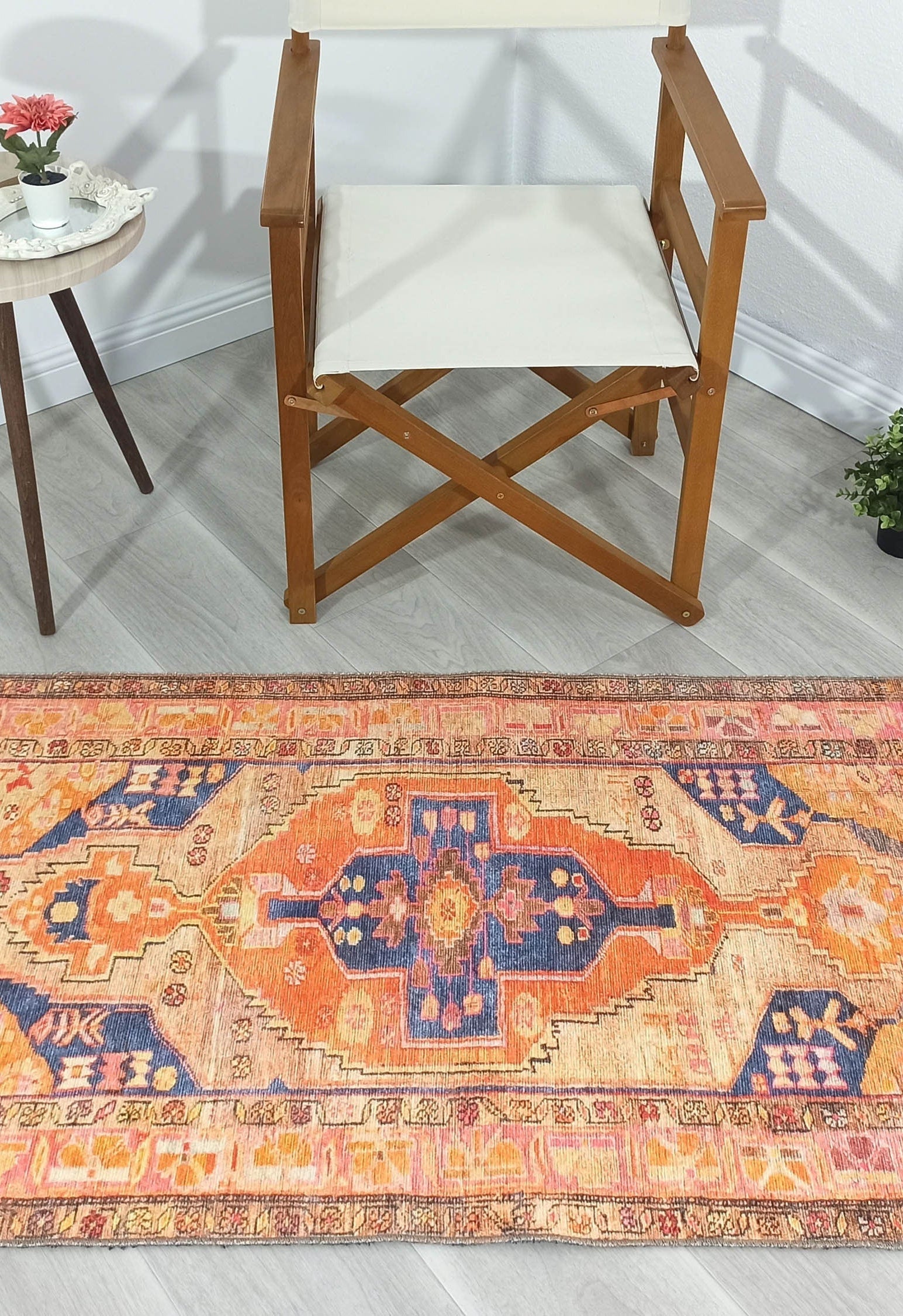 Talma Turkish Yellow Orange Pink Rug