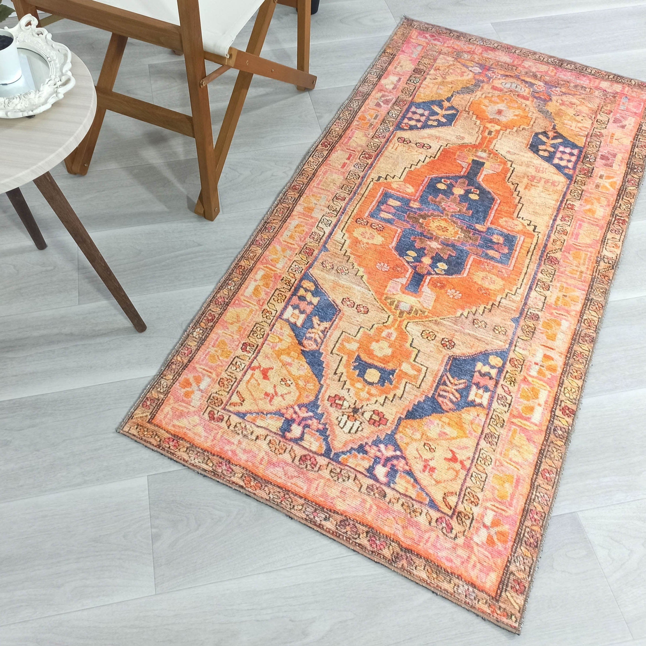 Talma Turkish Yellow Orange Pink Rug