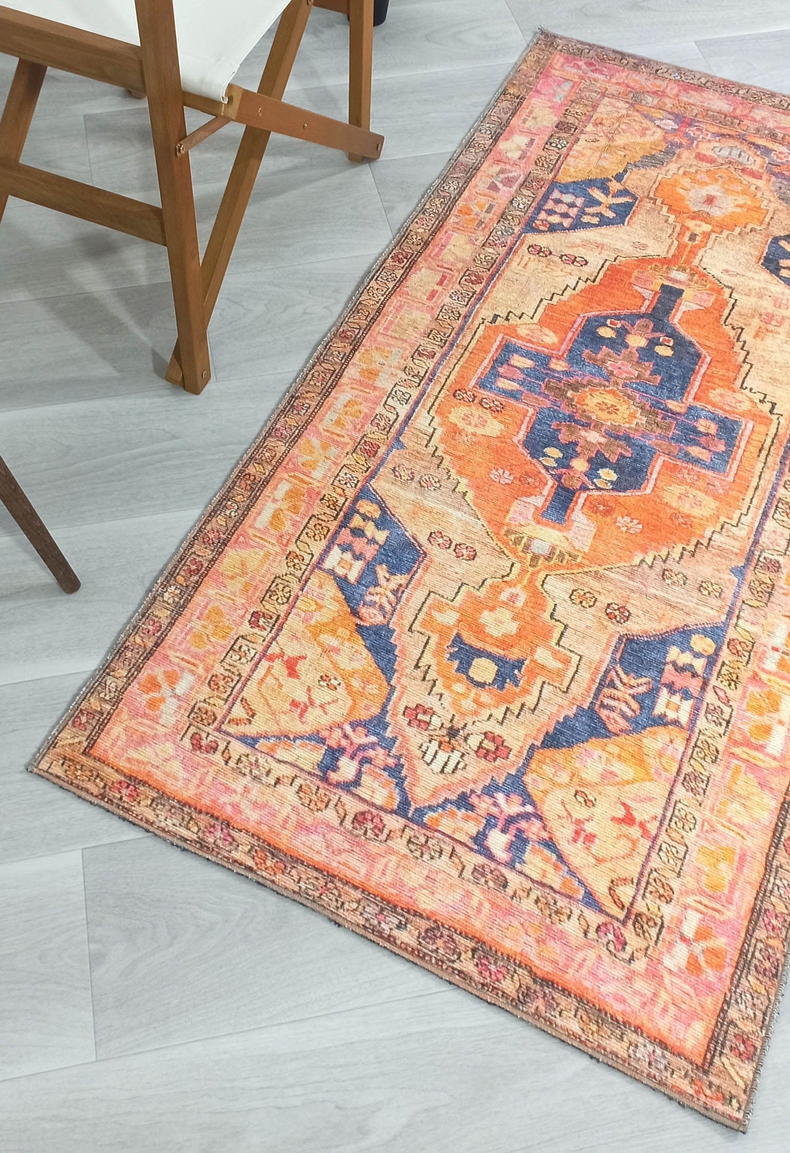 Talma Turkish Yellow Orange Pink Rug