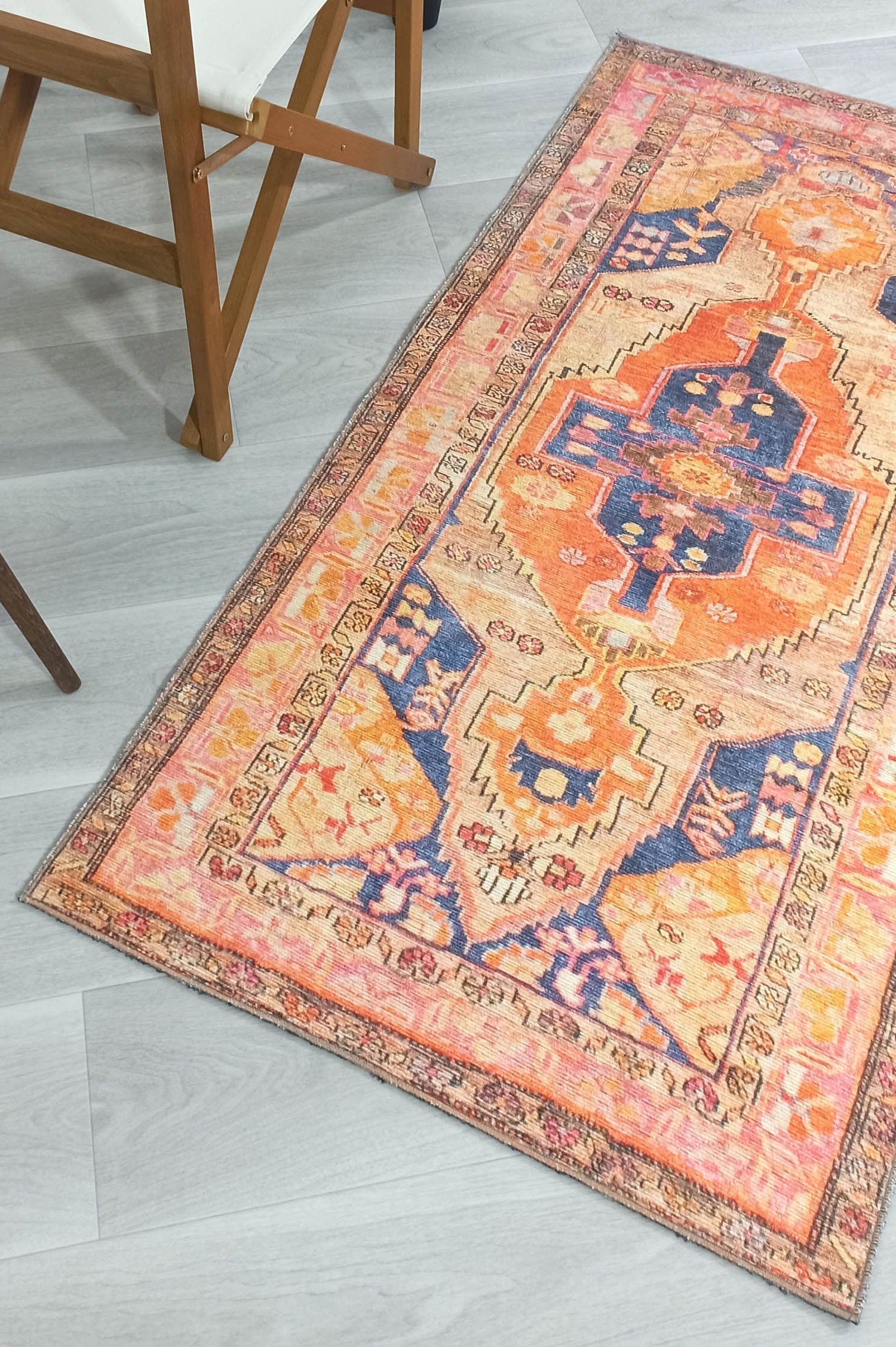Talma Turkish Yellow Orange Pink Rug