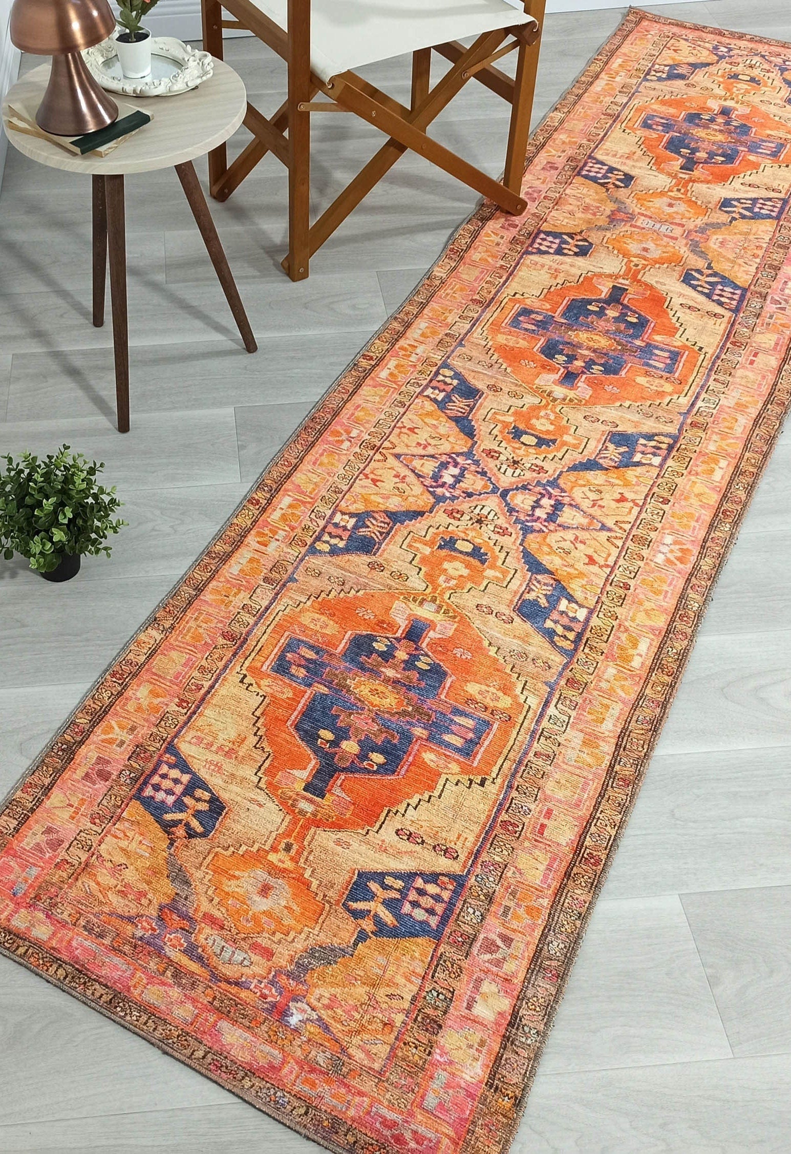 Talma Turkish Yellow Orange Pink Rug