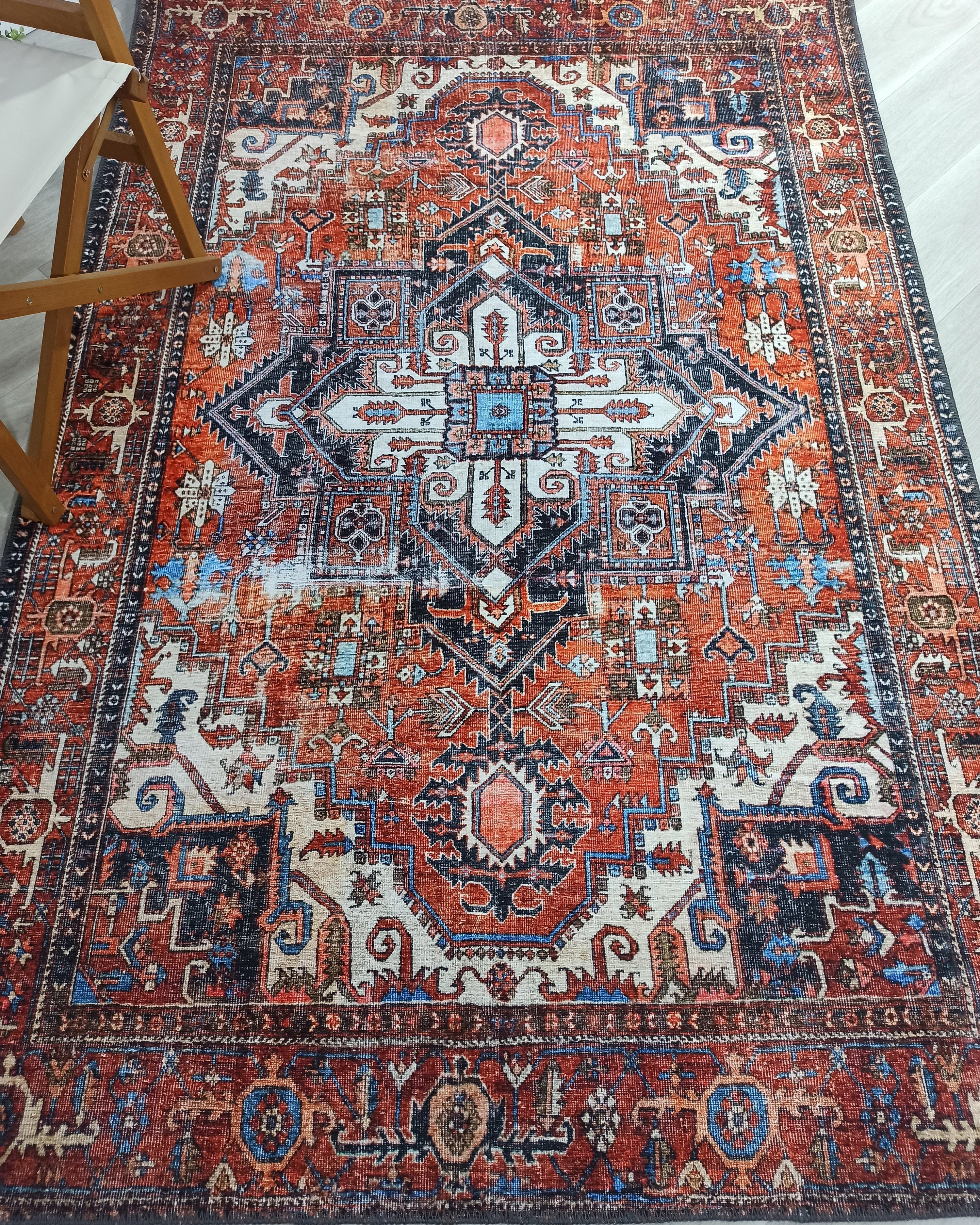 Talya Rug Terracotta Brunt Orange Persian Rug
