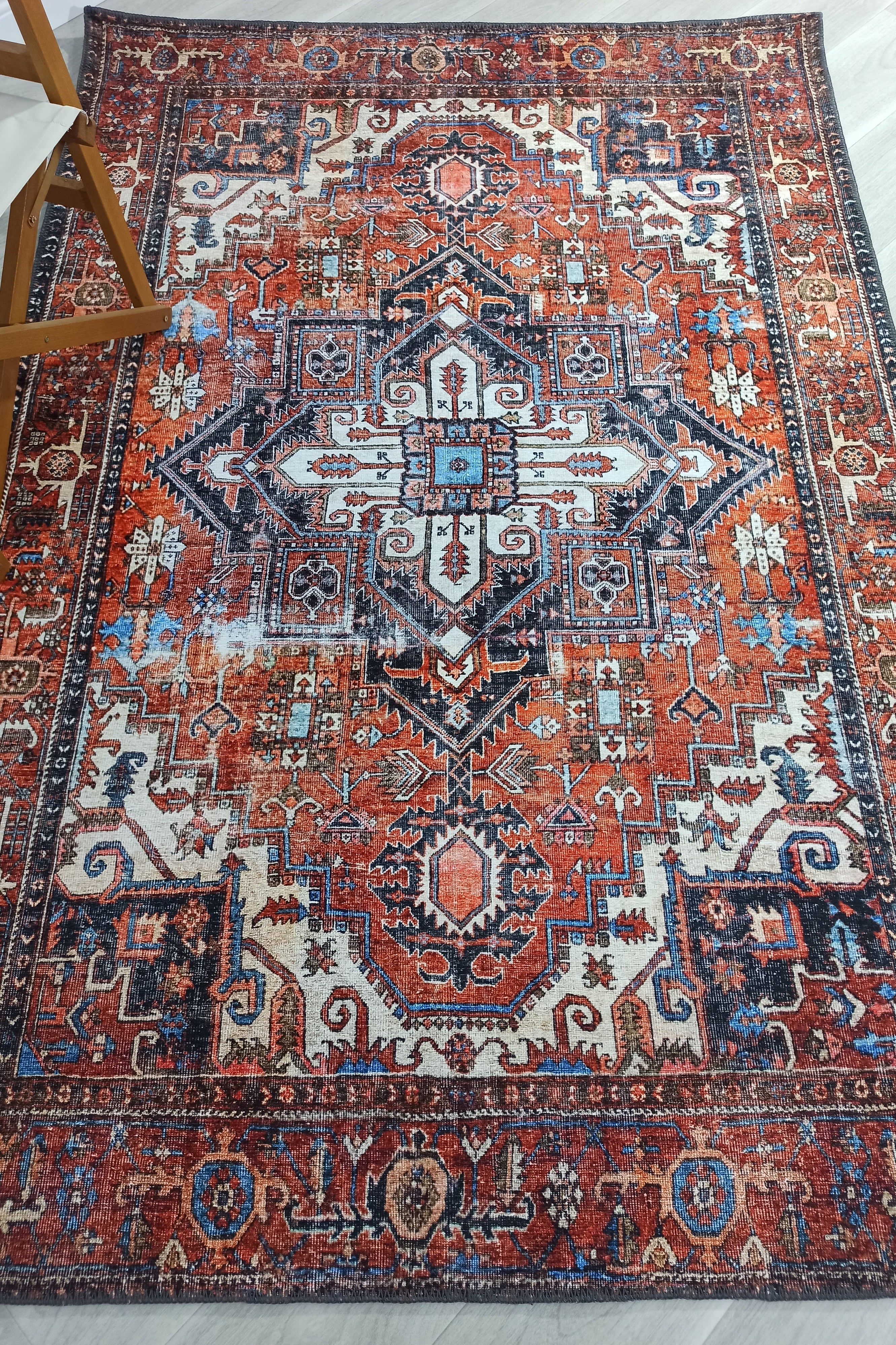 Talya Rug Terracotta Brunt Orange Persian Rug