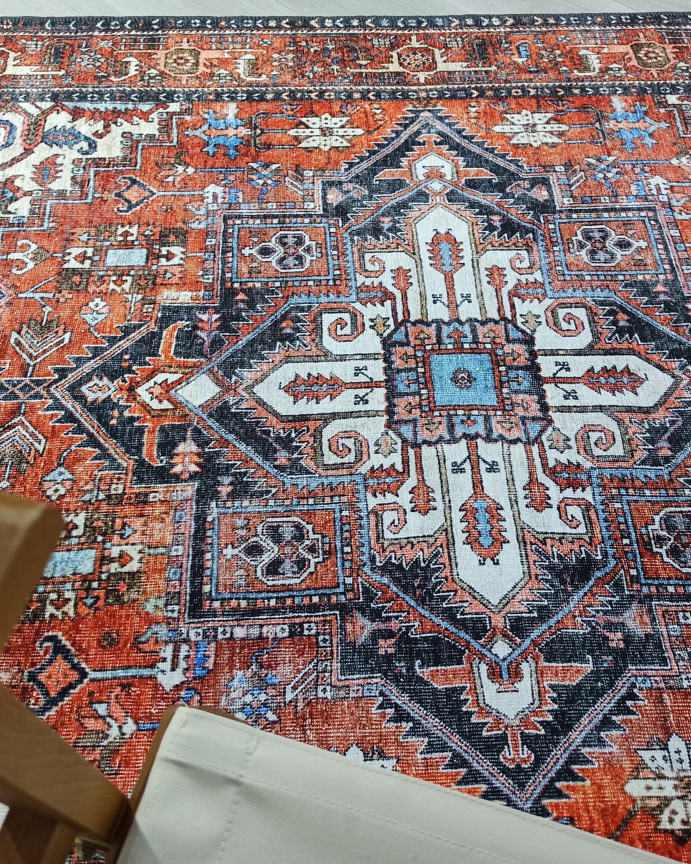 Talya Rug Terracotta Brunt Orange Persian Rug