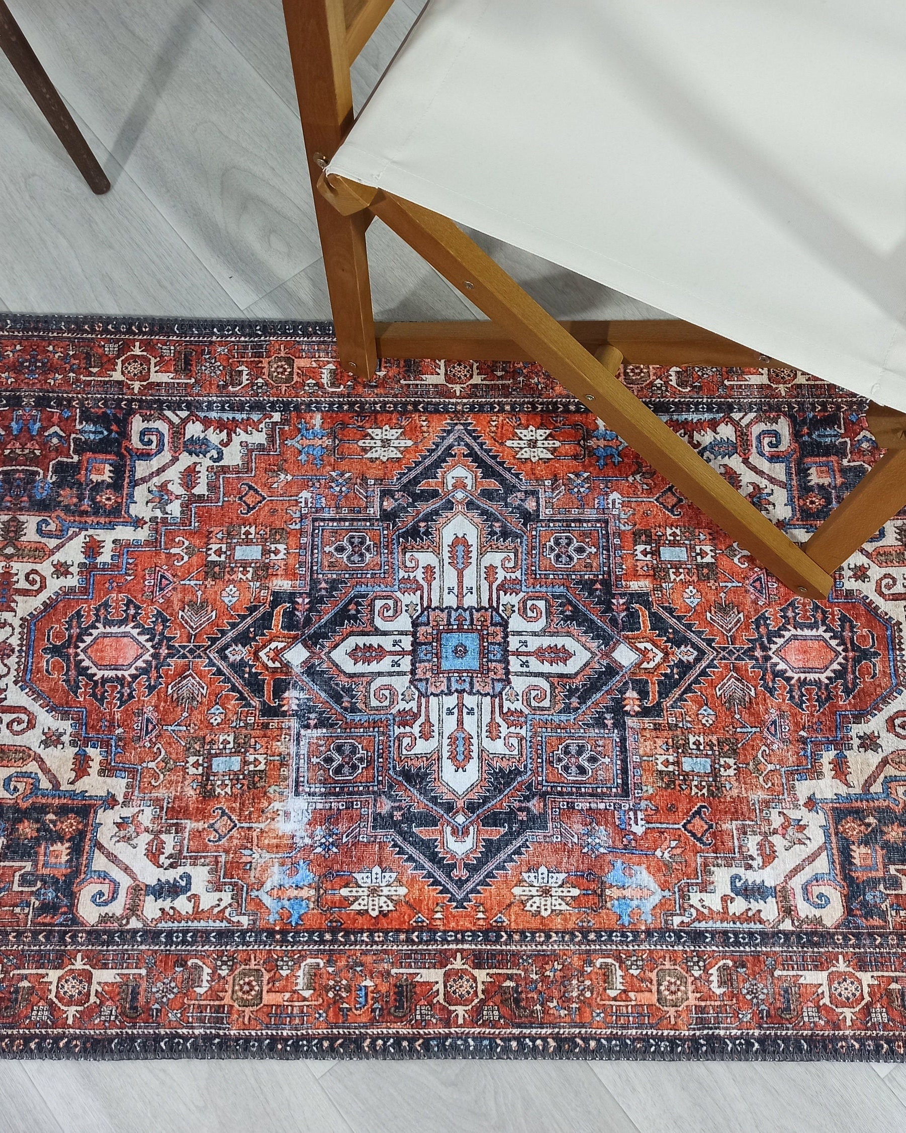 Talya Rug Terracotta Brunt Orange Persian Rug