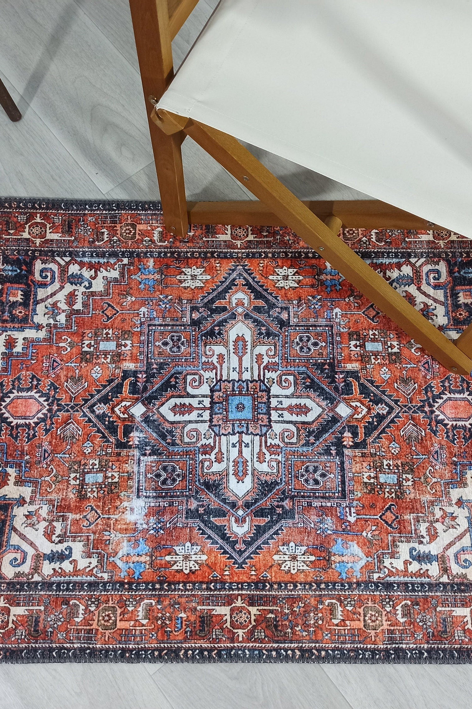 Talya Rug Terracotta Brunt Orange Persian Rug