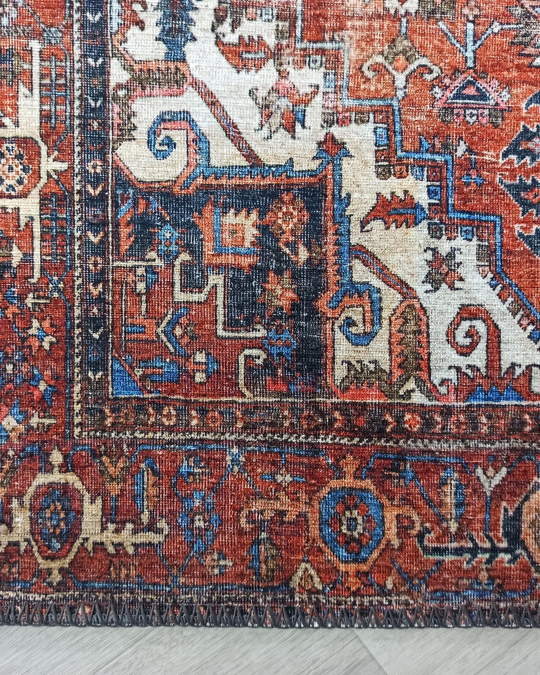 Talya Rug Terracotta Brunt Orange Persian Rug