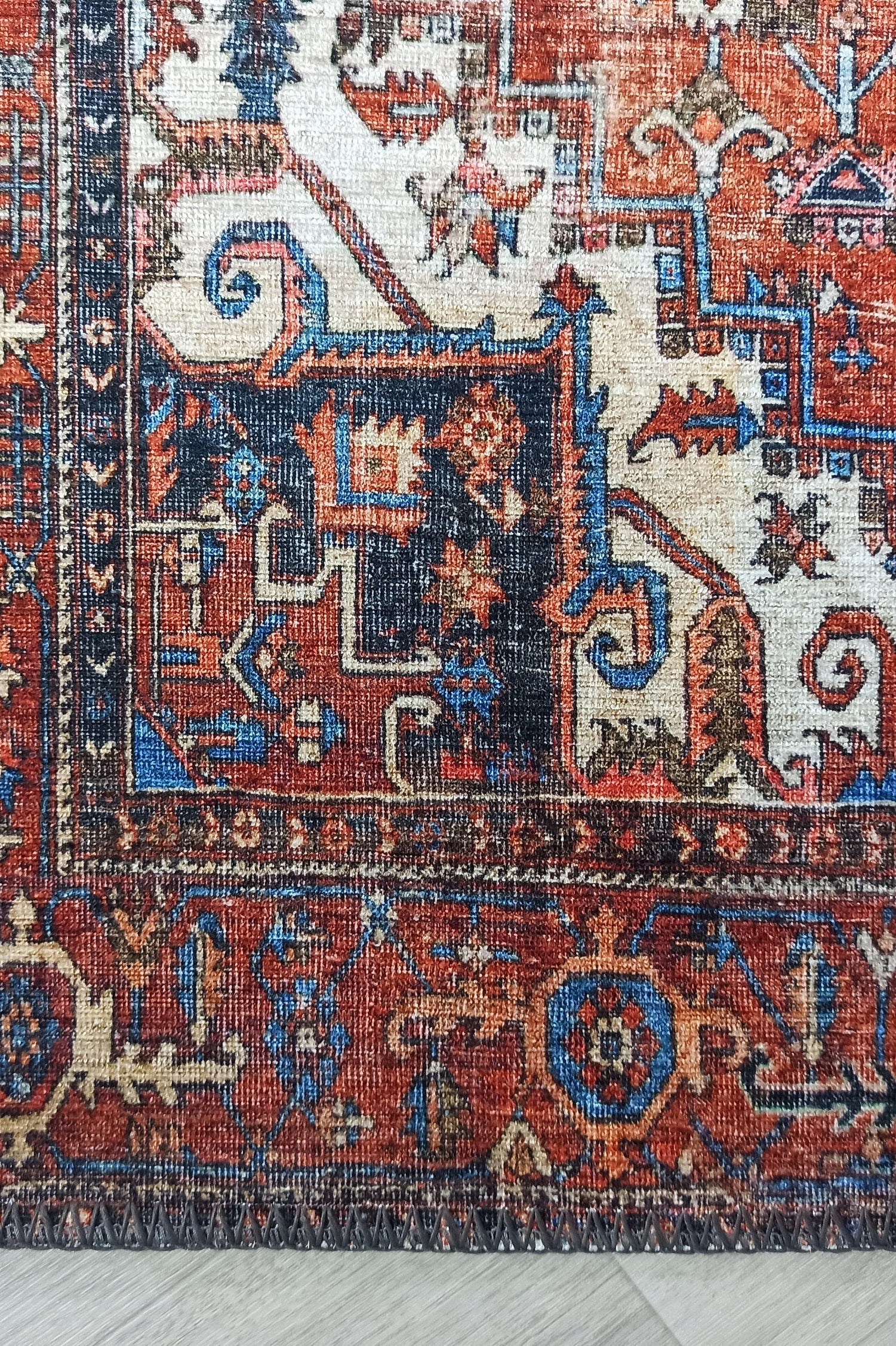 Talya Rug Terracotta Brunt Orange Persian Rug