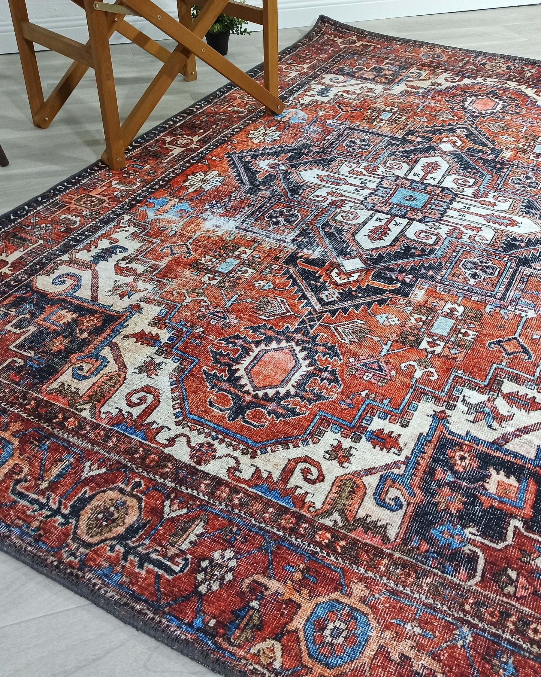 Talya Rug Terracotta Brunt Orange Persian Rug