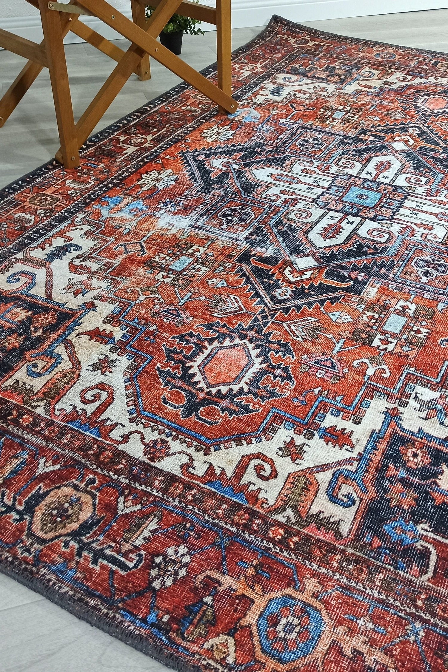 Talya Rug Terracotta Brunt Orange Persian Rug