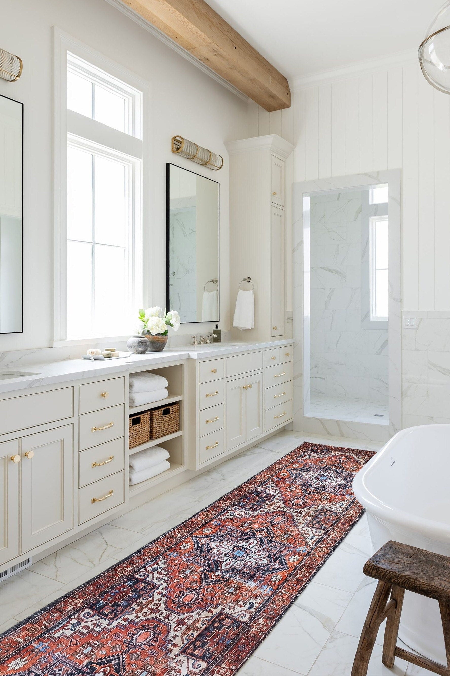 Talya Rug Terracotta Brunt Orange Persian Rug