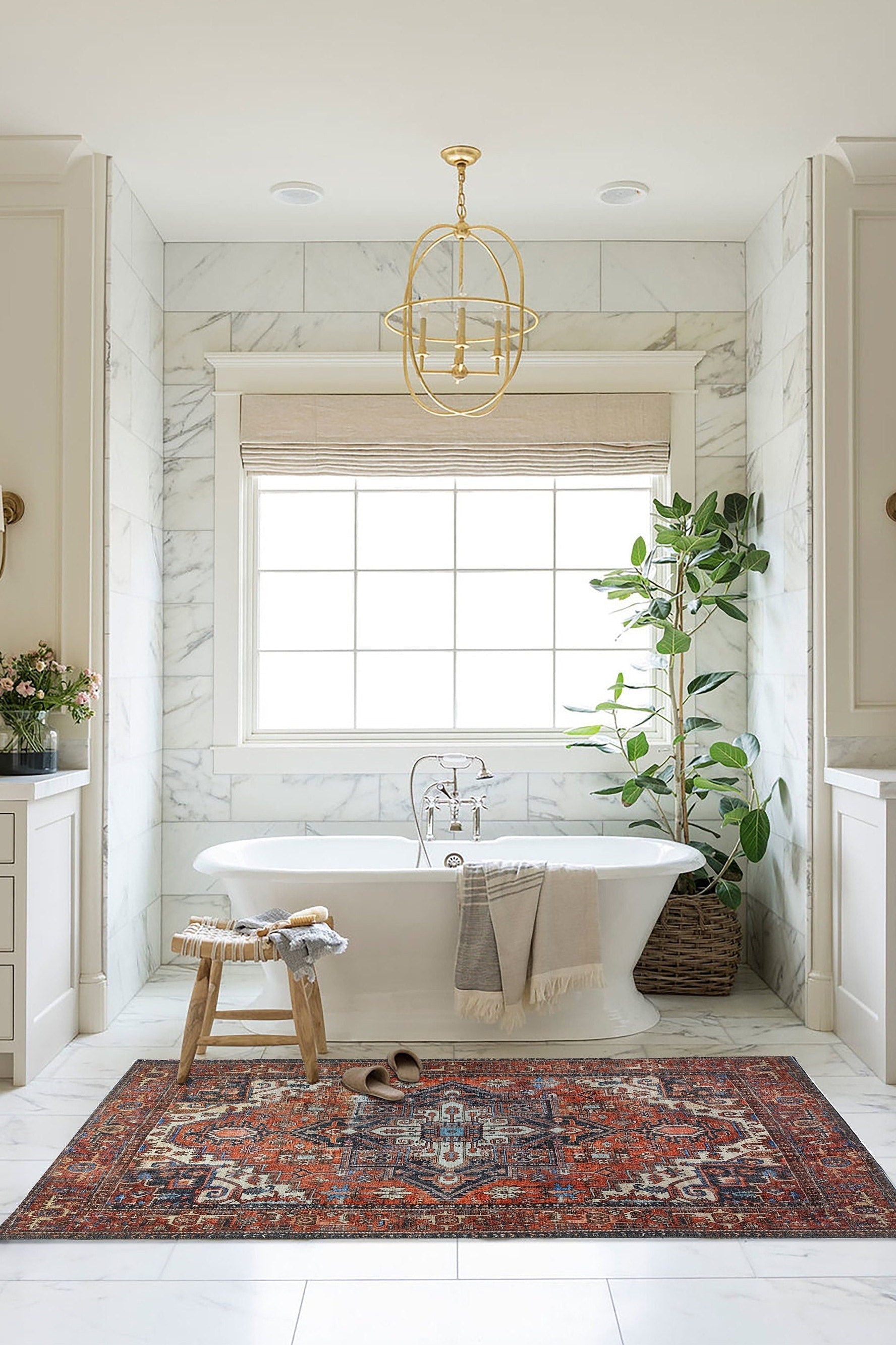 Talya Rug Terracotta Brunt Orange Persian Rug