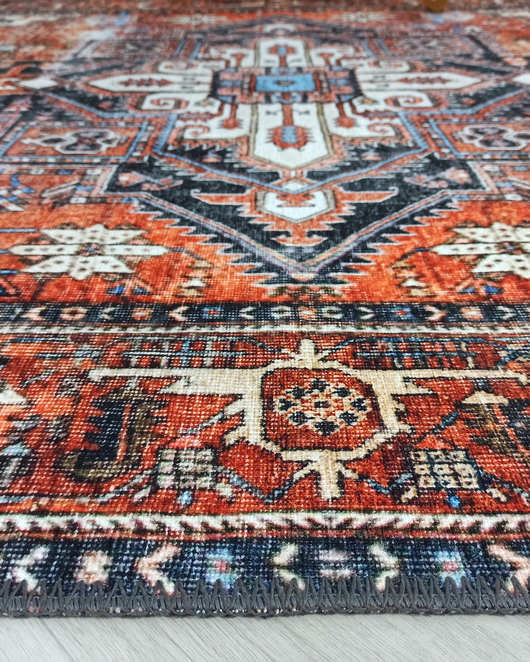 Talya Rug Terracotta Brunt Orange Persian Rug