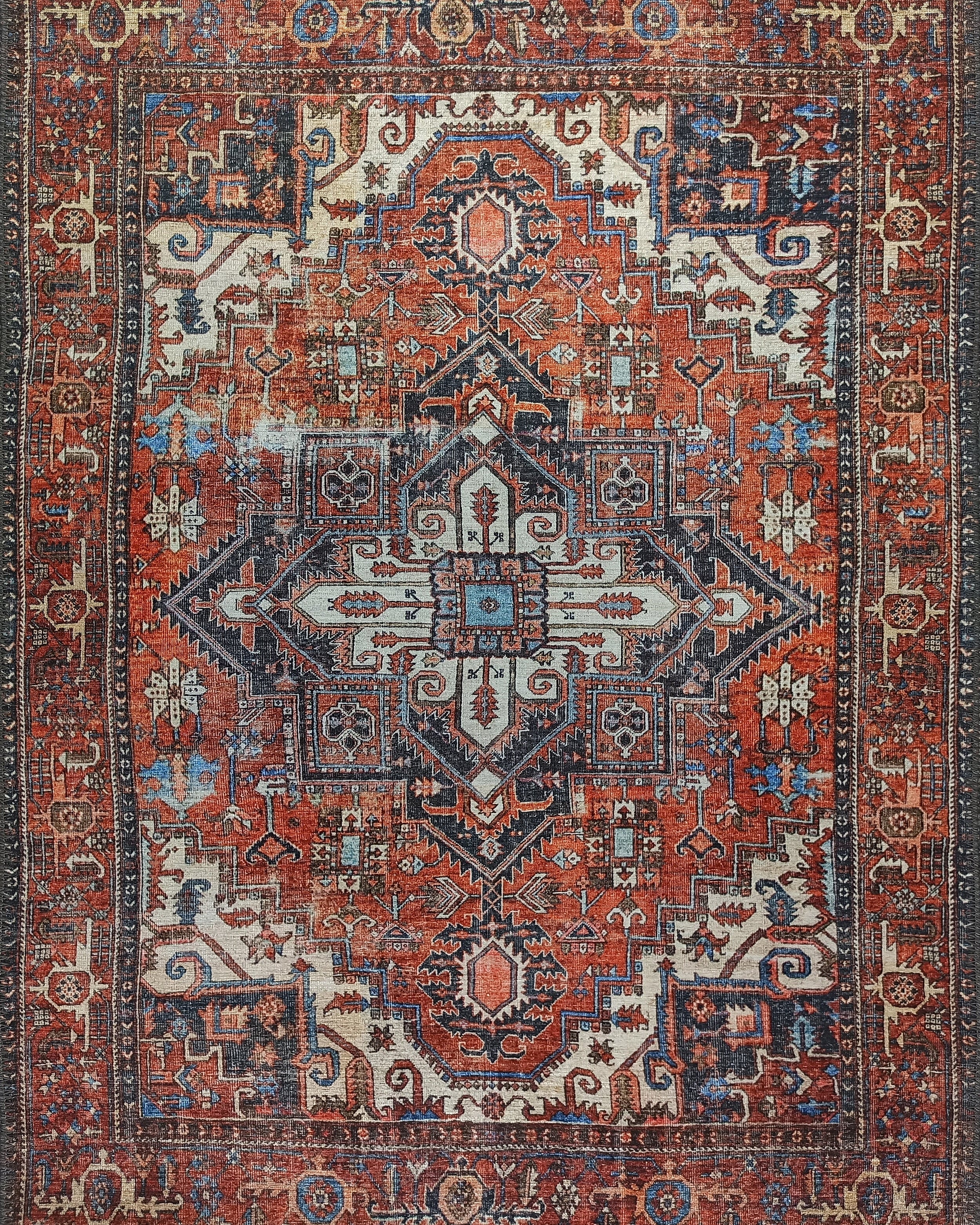 Talya Rug Terracotta Brunt Orange Persian Rug