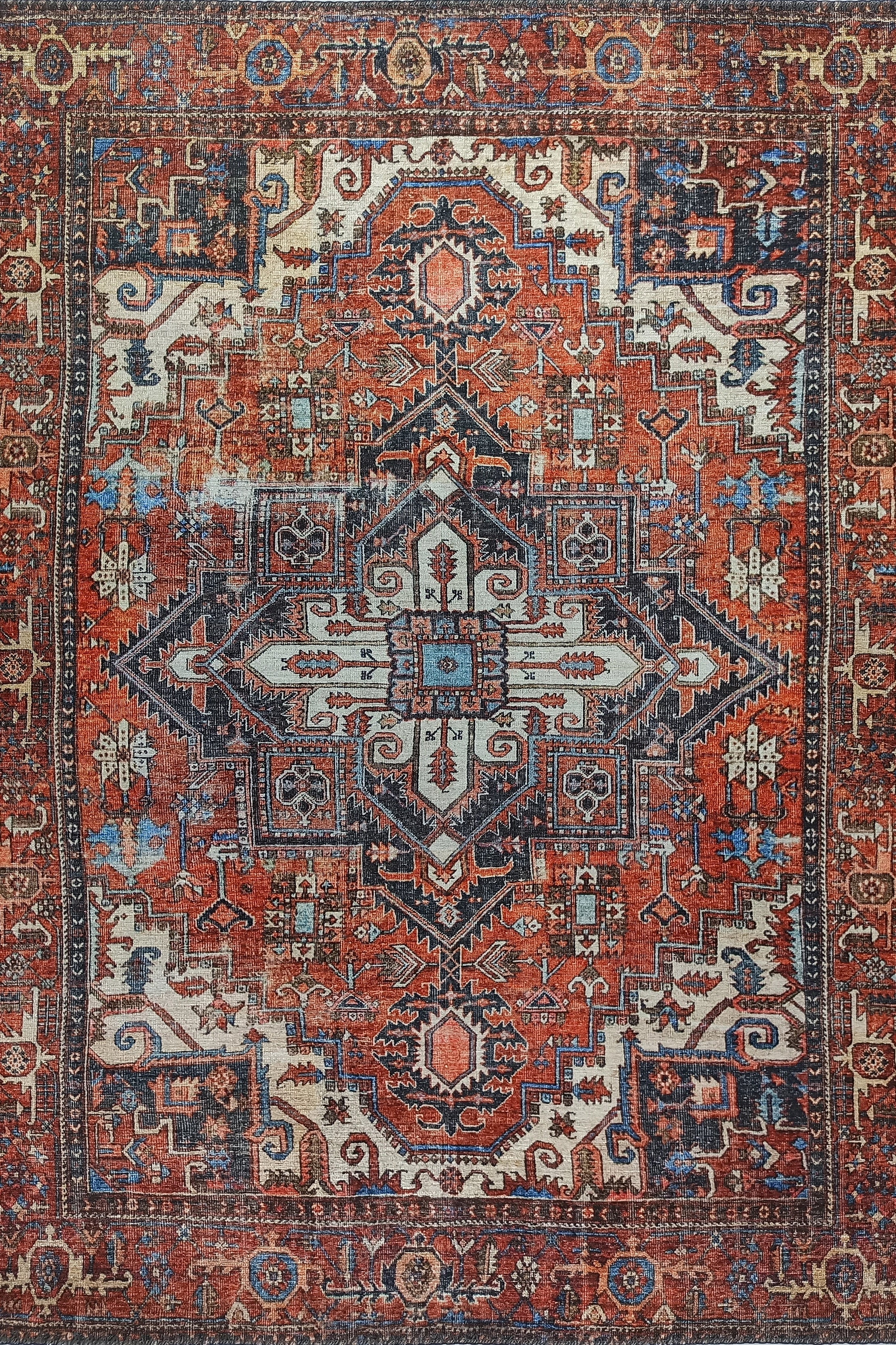Talya Rug Terracotta Brunt Orange Persian Rug