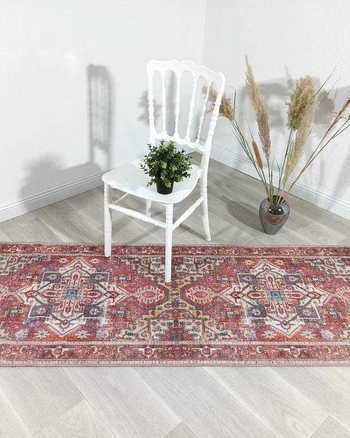 Talya1 Rug Muted Red Light Orange Persian Rug