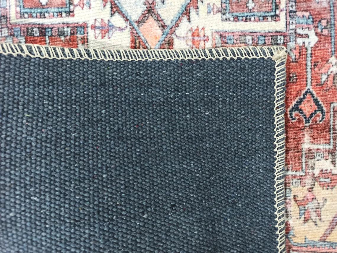 Talya1 Rug Muted Red Light Orange Persian Rug