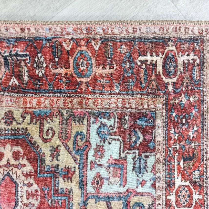 Talya1 Rug Muted Red Light Orange Persian Rug