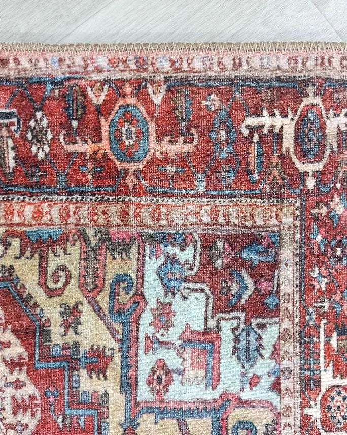 Talya1 Rug Muted Red Light Orange Persian Rug