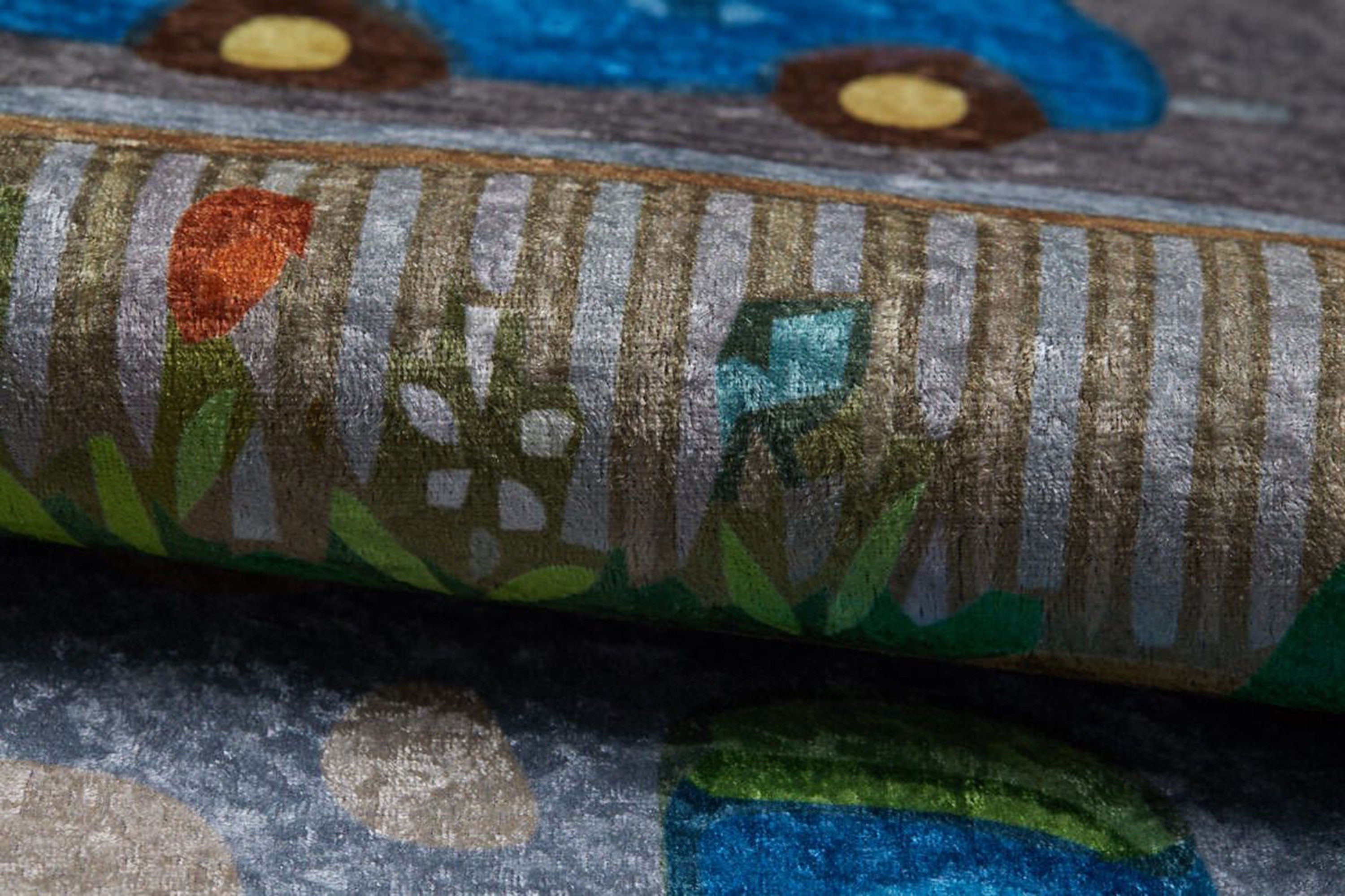 Tera City Traffic Gray Kids Rug