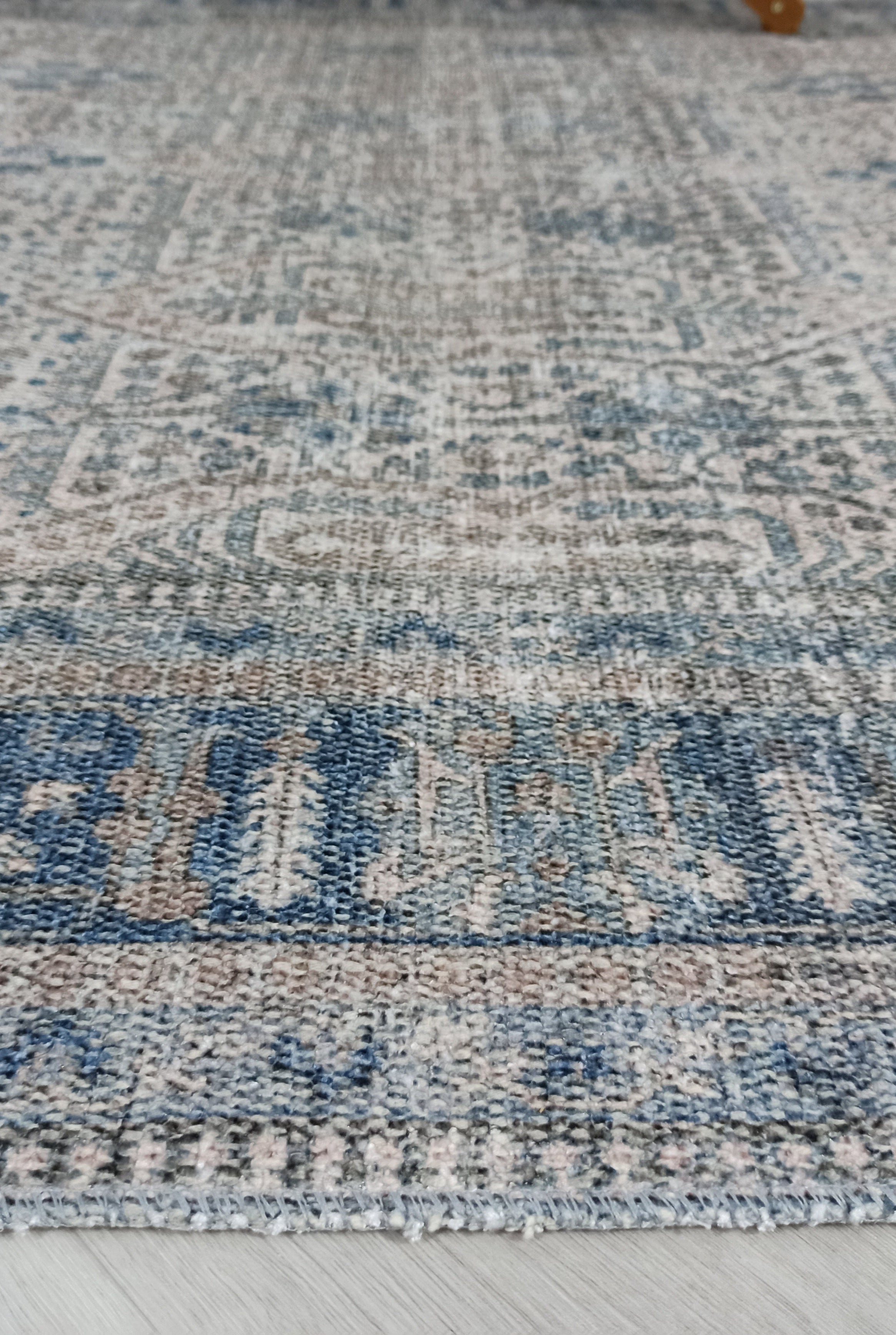 Tiana Rug Neutral Turkish Faded Gray Blue Rug