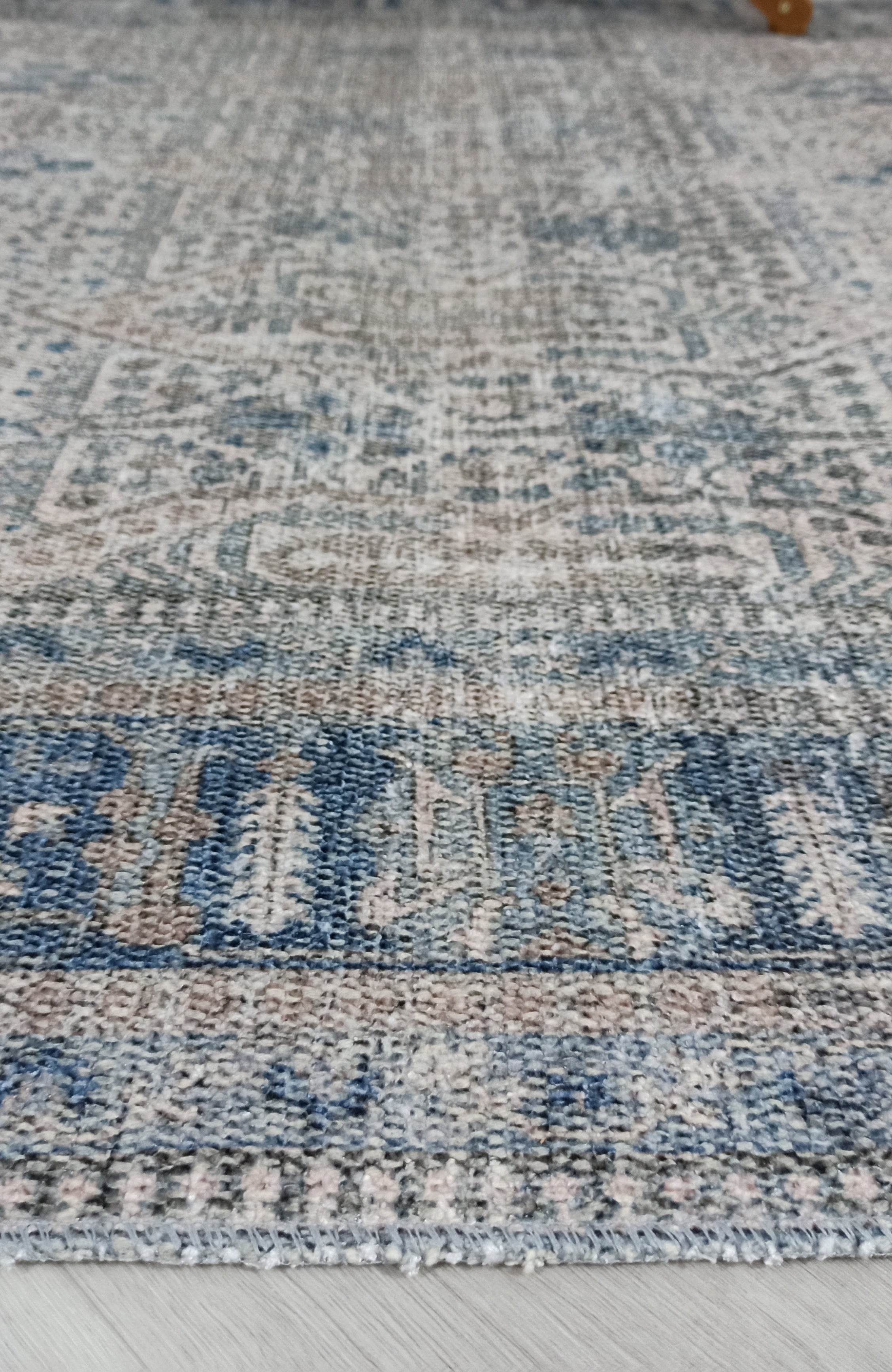 Tiana Rug Neutral Turkish Faded Gray Blue Rug