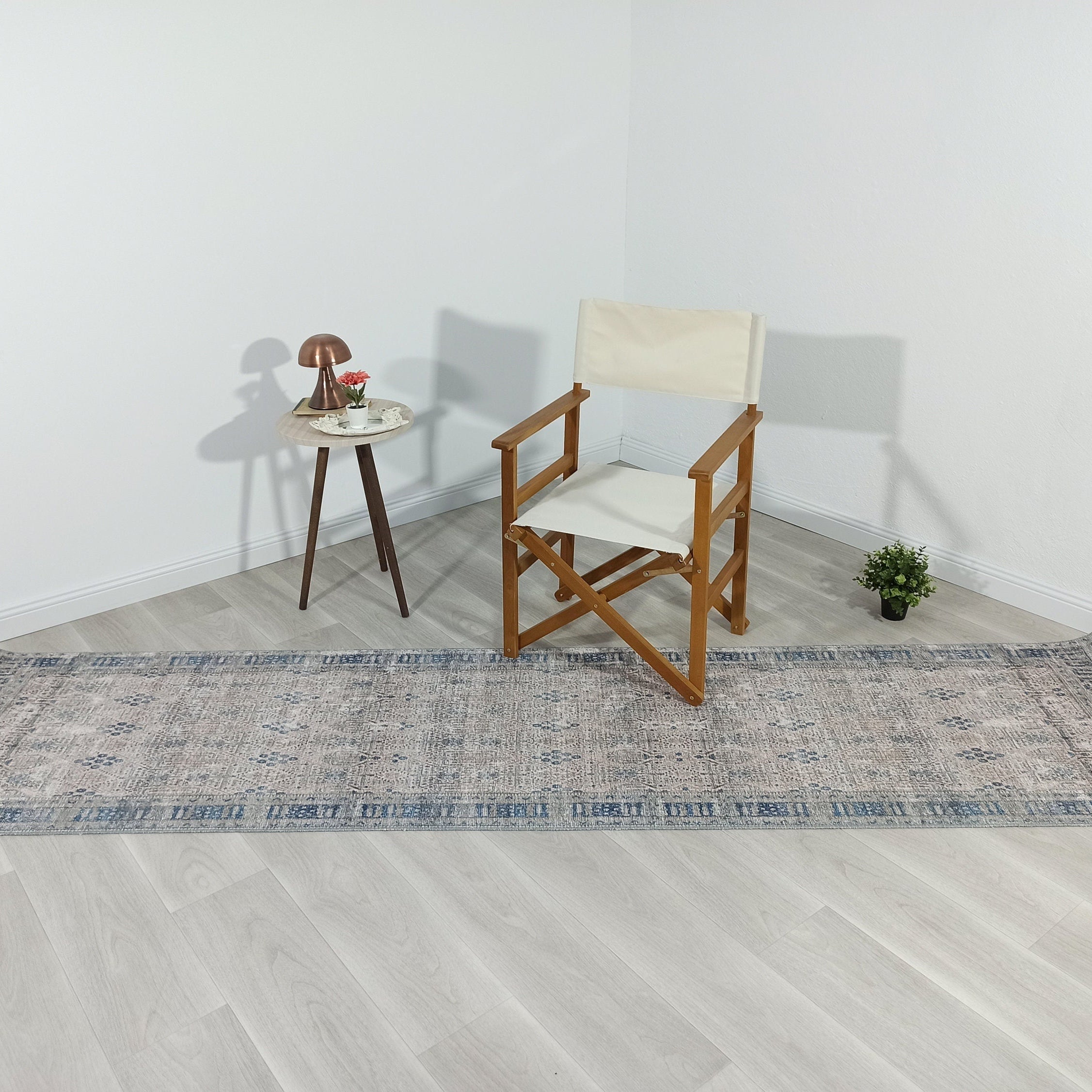 Tiana Rug Neutral Turkish Faded Gray Blue Rug