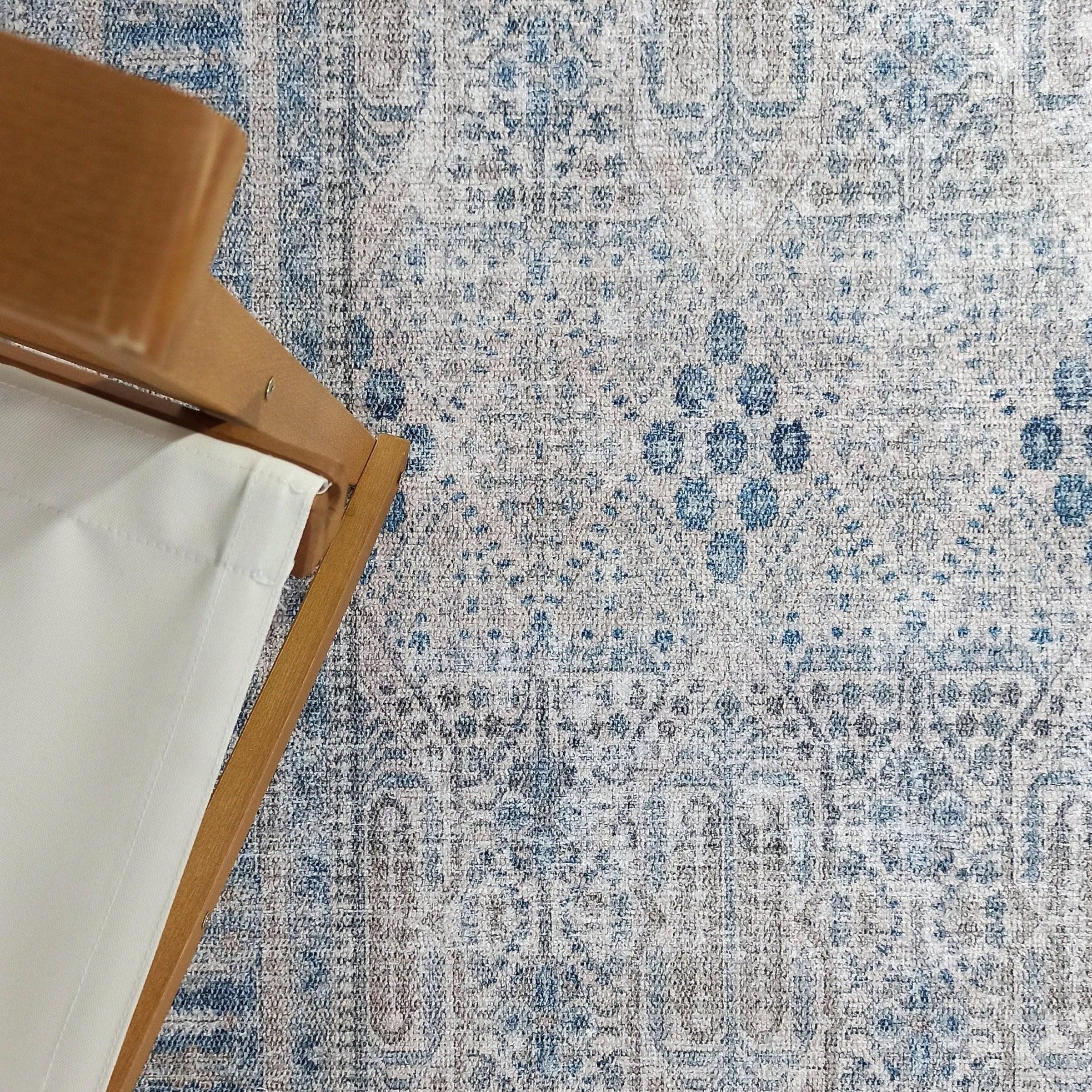 Tiana Rug Neutral Turkish Faded Gray Blue Rug