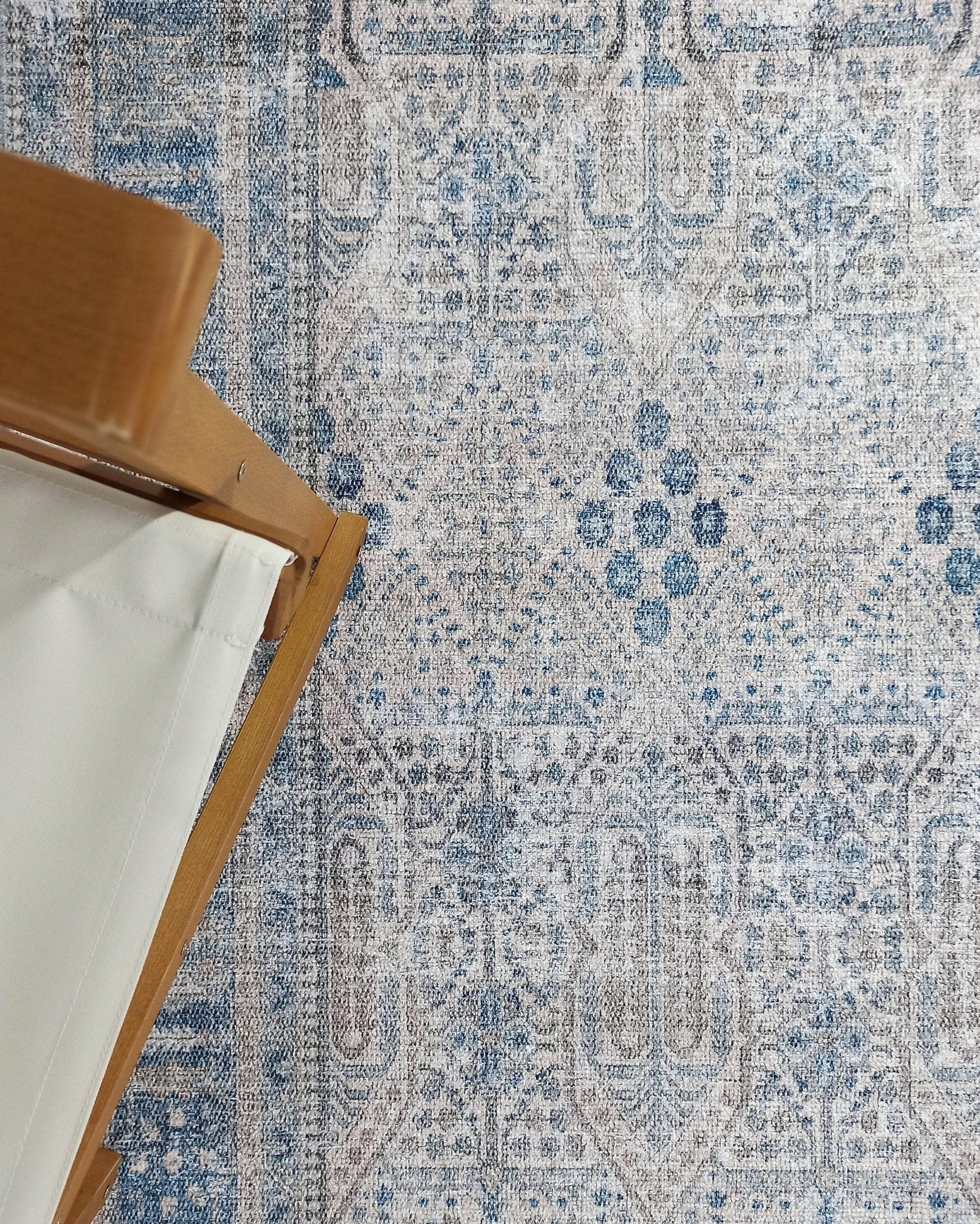 Tiana Rug Neutral Turkish Faded Gray Blue Rug