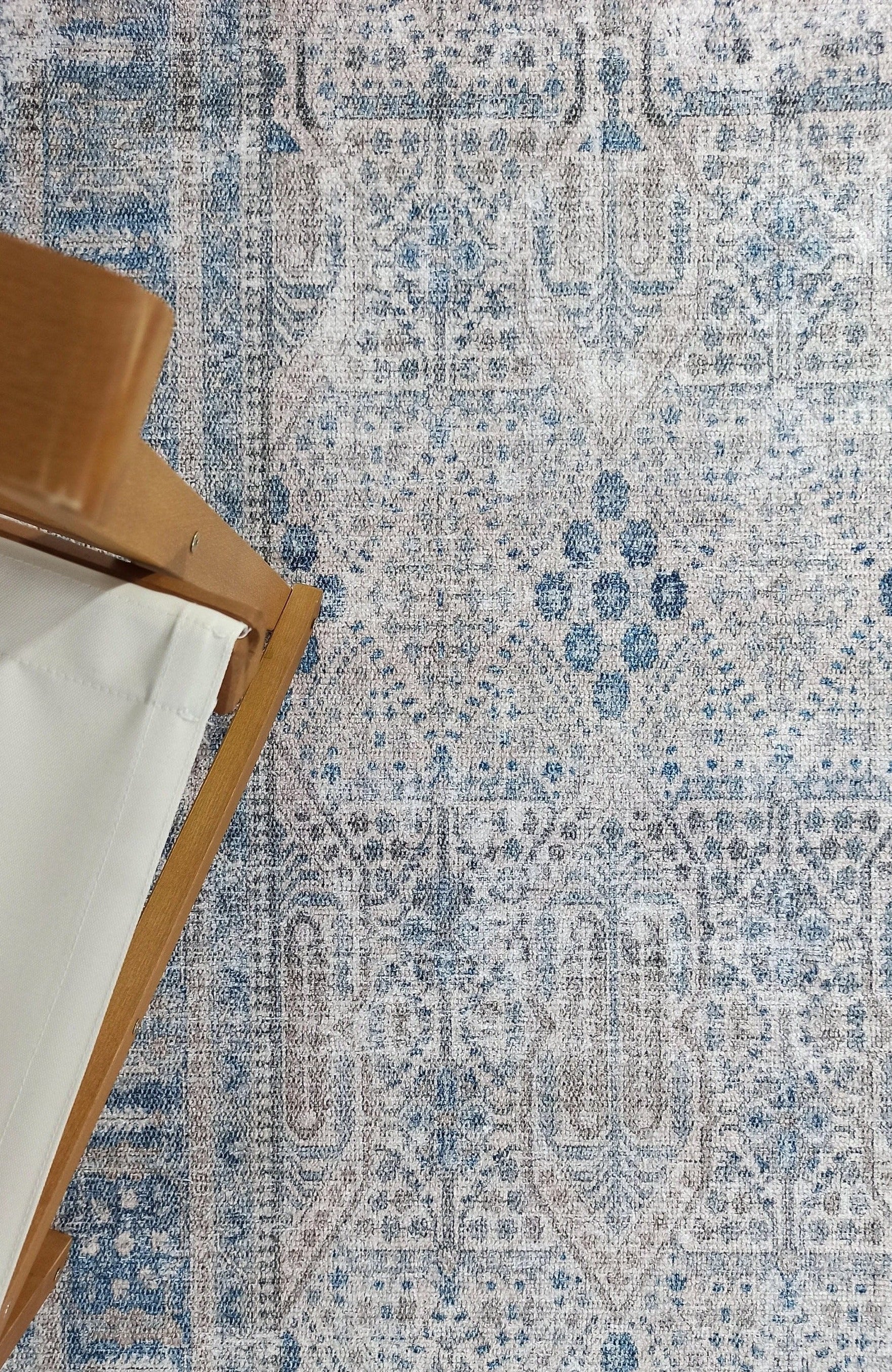 Tiana Rug Neutral Turkish Faded Gray Blue Rug