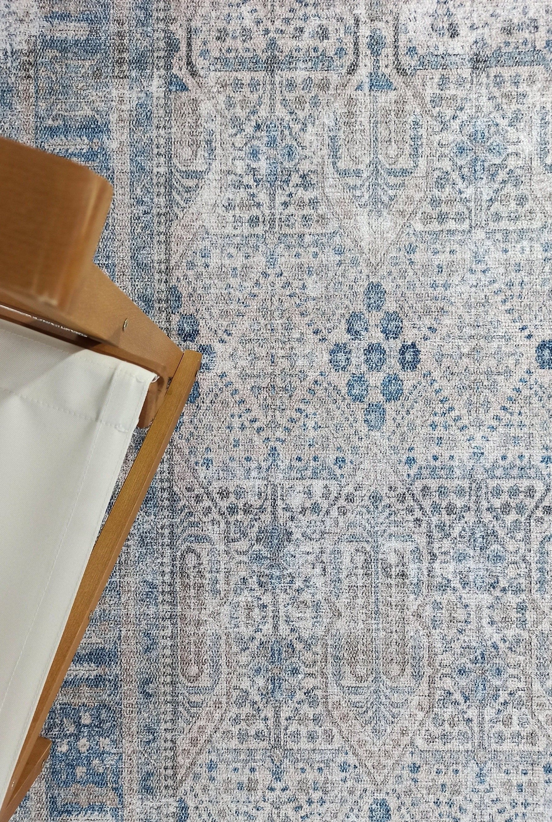 Tiana Rug Neutral Turkish Faded Gray Blue Rug