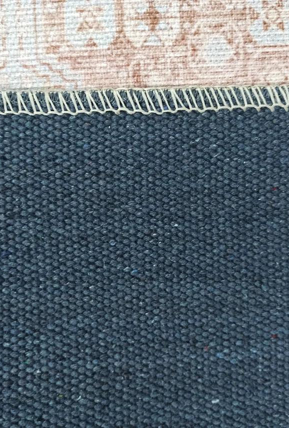 Tiera Rug Vintage Turkish Faded Beige Brown Rug