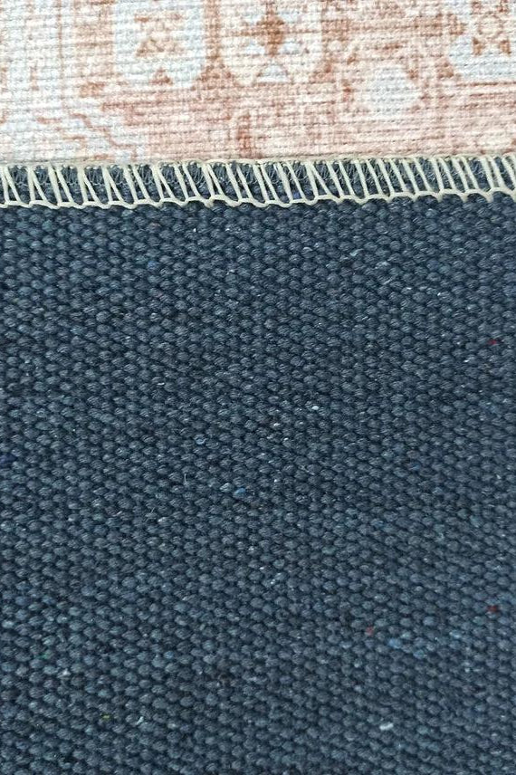 Tiera Rug Vintage Turkish Faded Beige Brown Rug