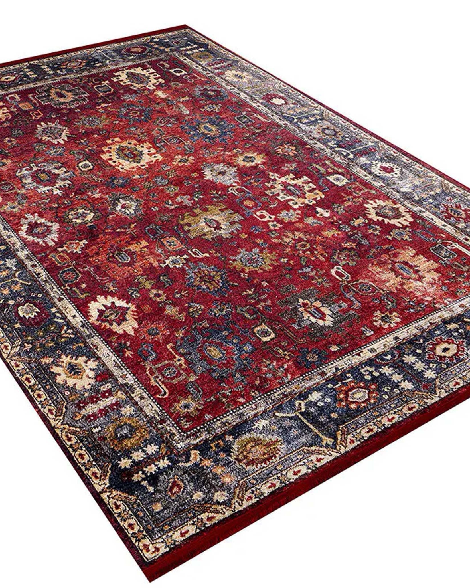 Tima Turkish Oushak Dark Red Rug