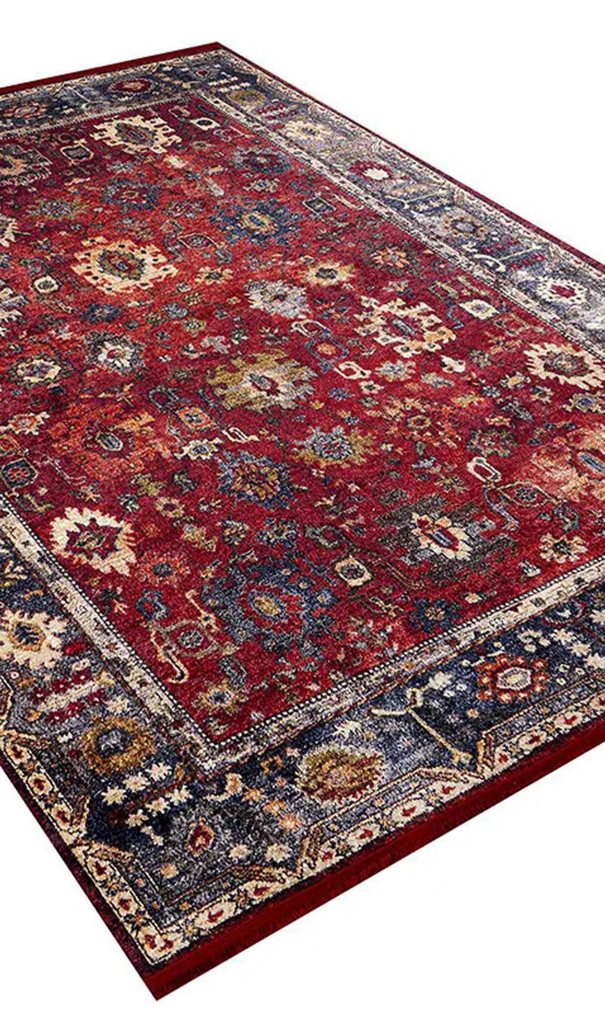 Tima Turkish Oushak Dark Red Rug