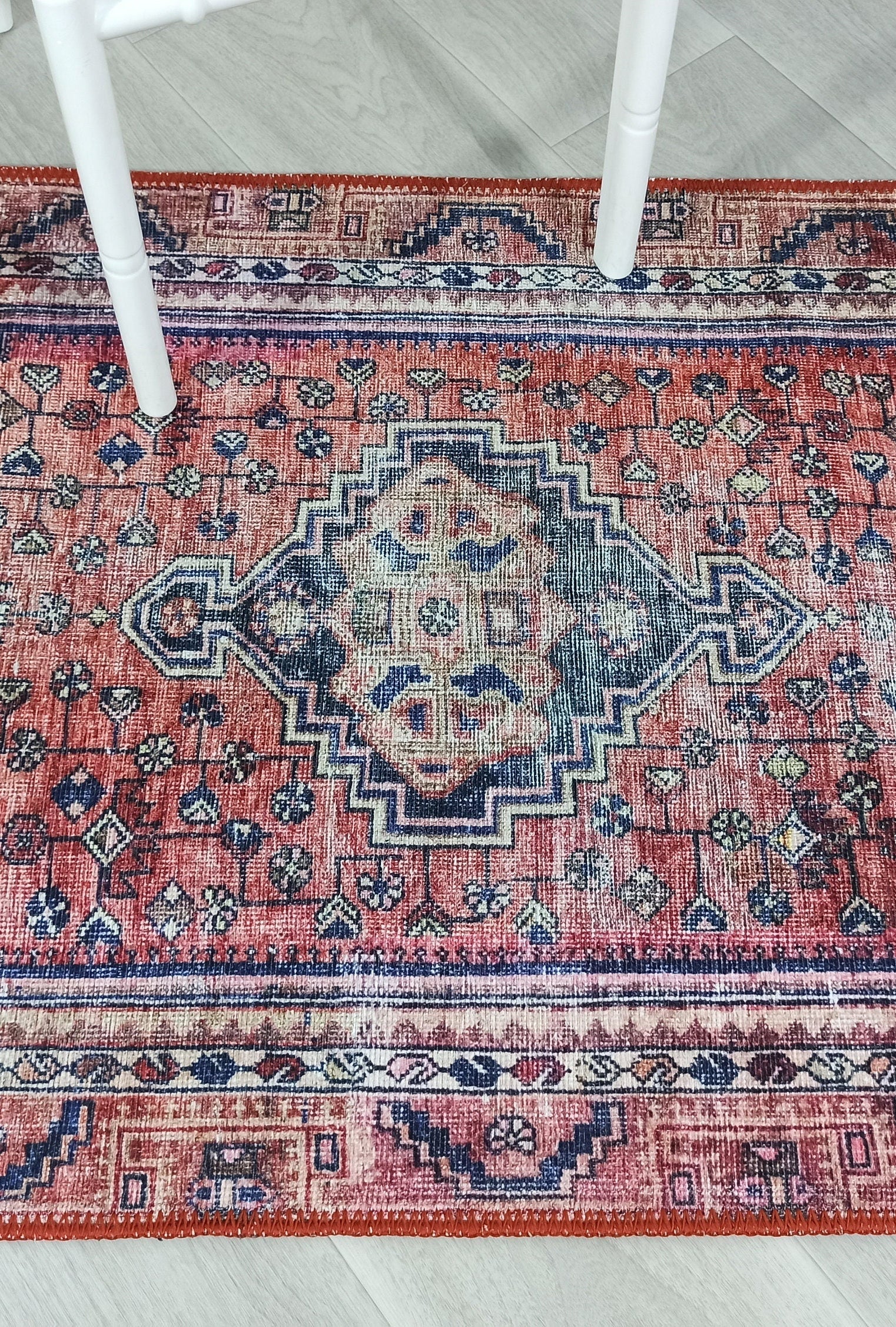 Toka Turkish Hot Pink Red Rug