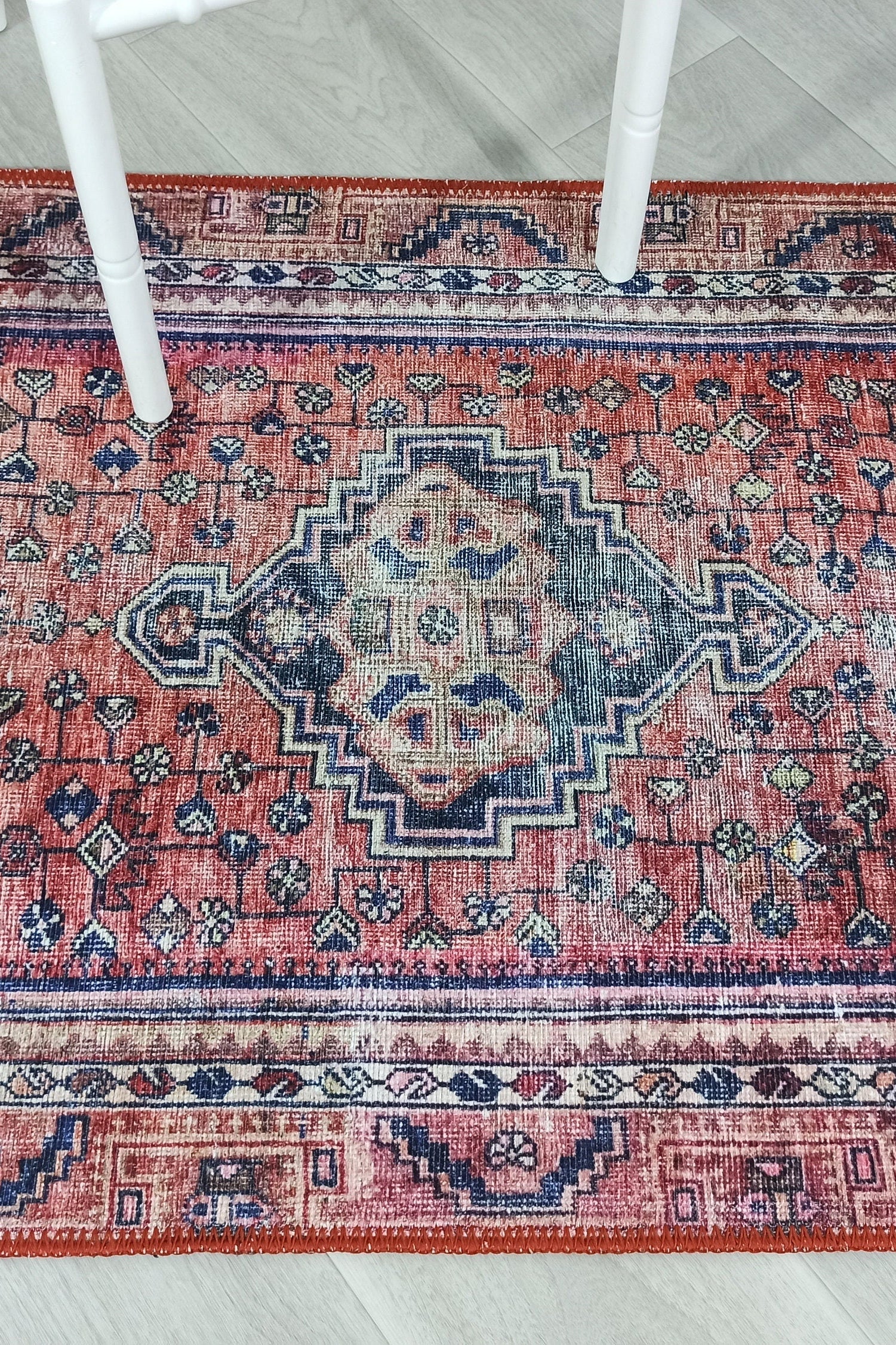 Toka Turkish Hot Pink Red Rug