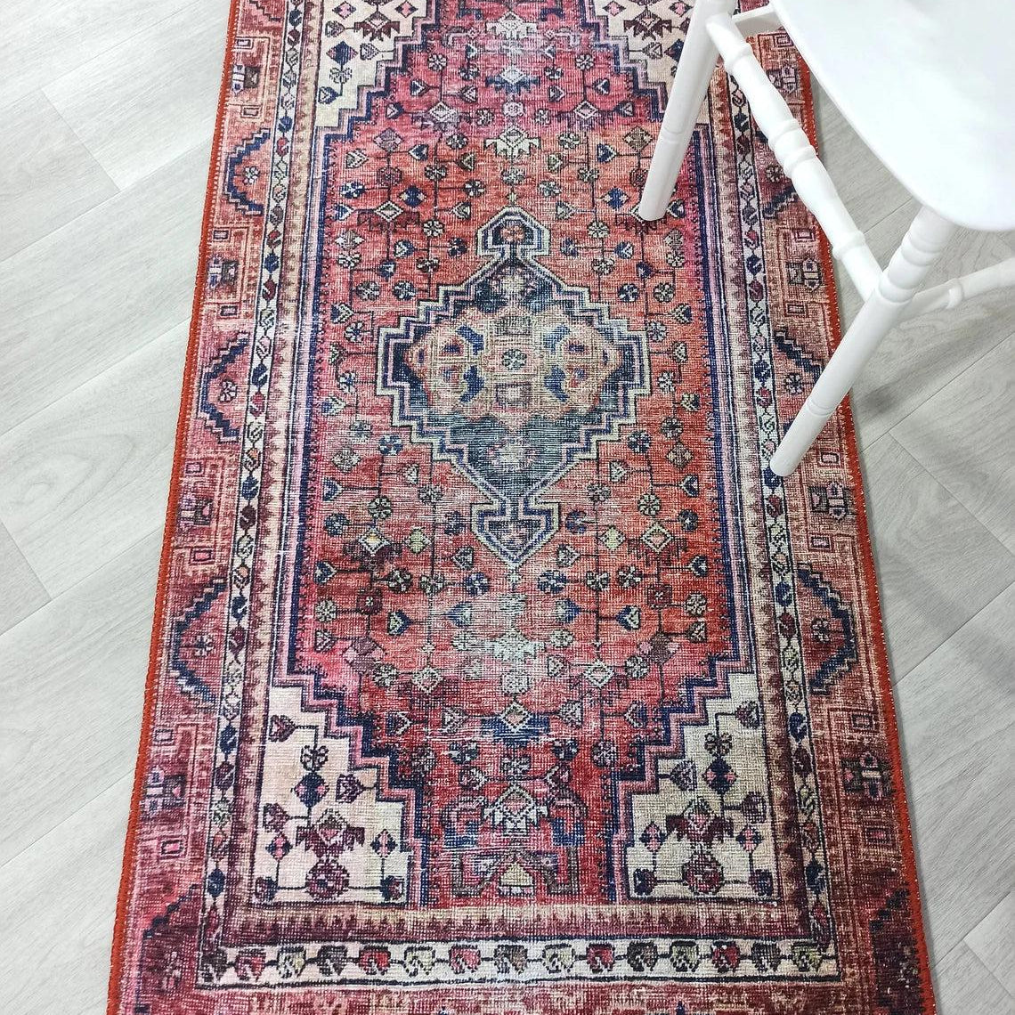 Toka Turkish Hot Pink Red Rug