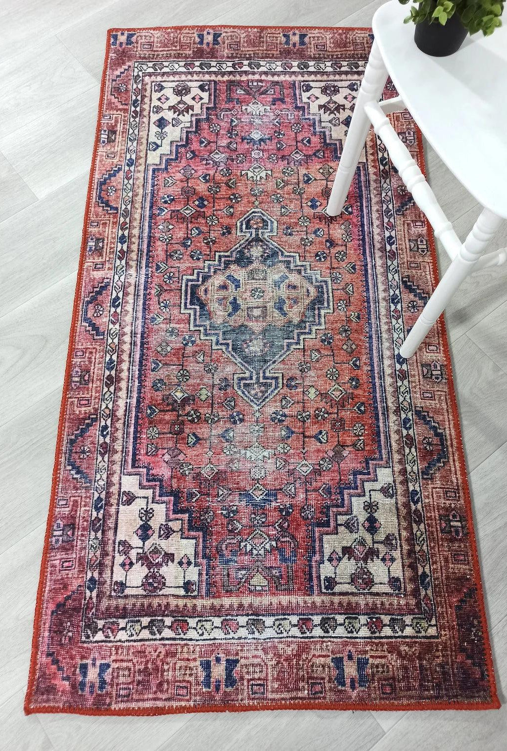 Toka Turkish Hot Pink Red Rug