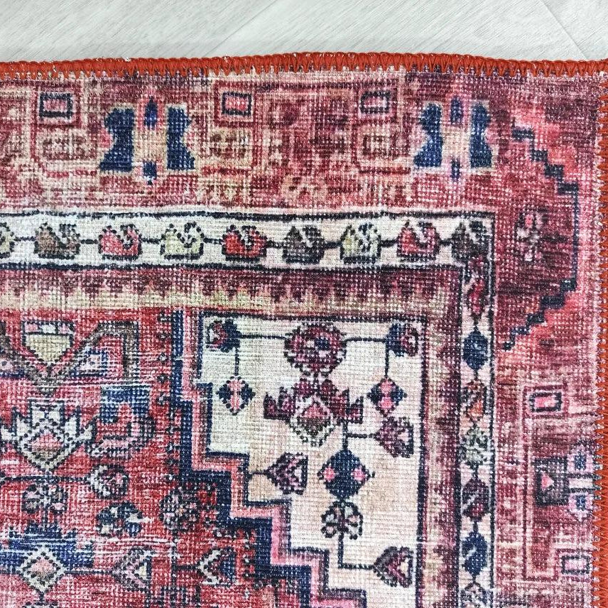 Toka Turkish Hot Pink Red Rug