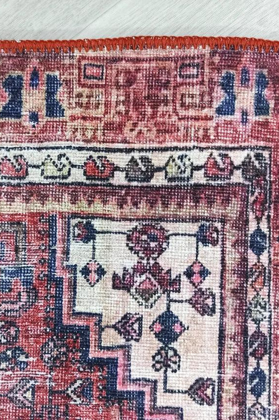 Toka Turkish Hot Pink Red Rug