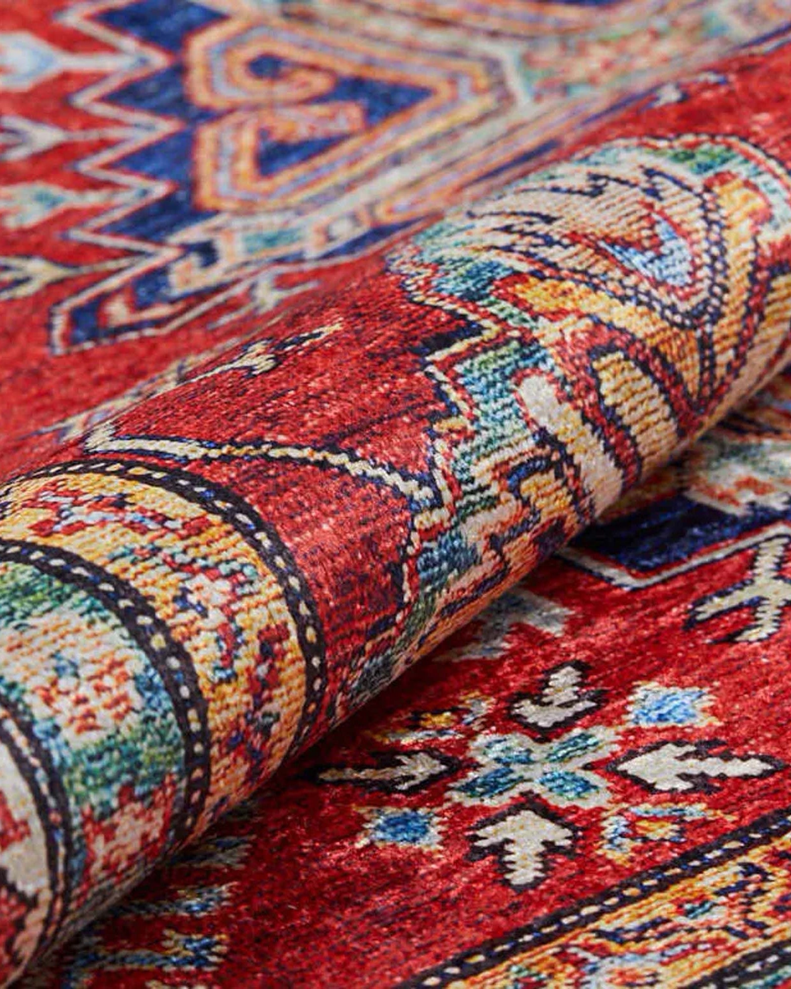 Tufa Turkish Kilim Red Beige Rug