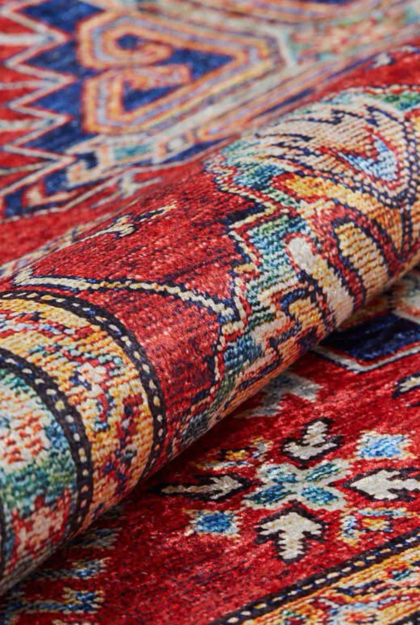 Tufa Turkish Kilim Red Beige Rug