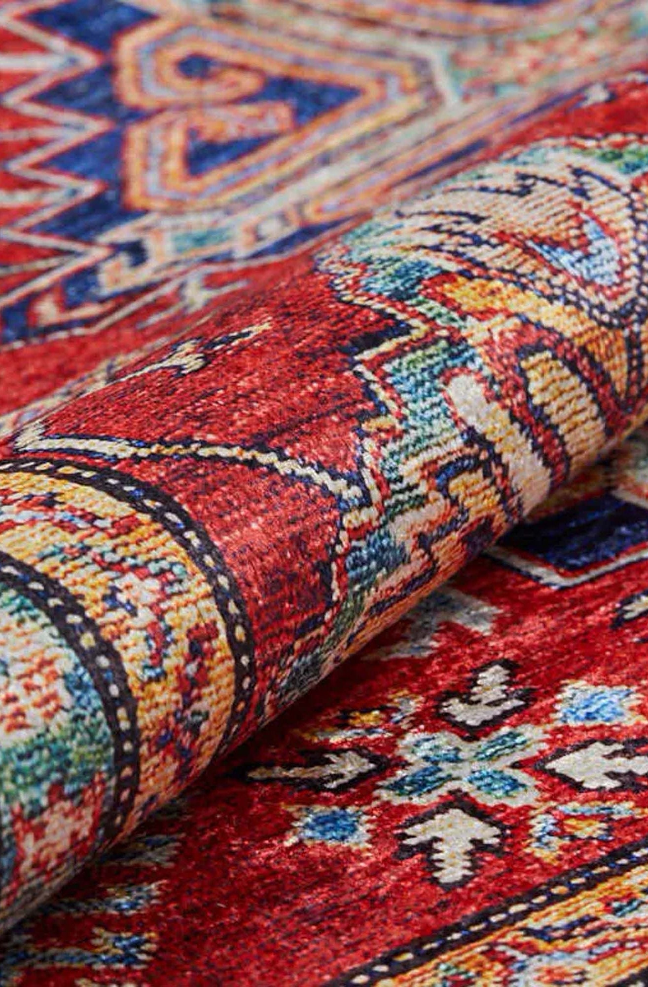 Tufa Turkish Kilim Red Beige Rug