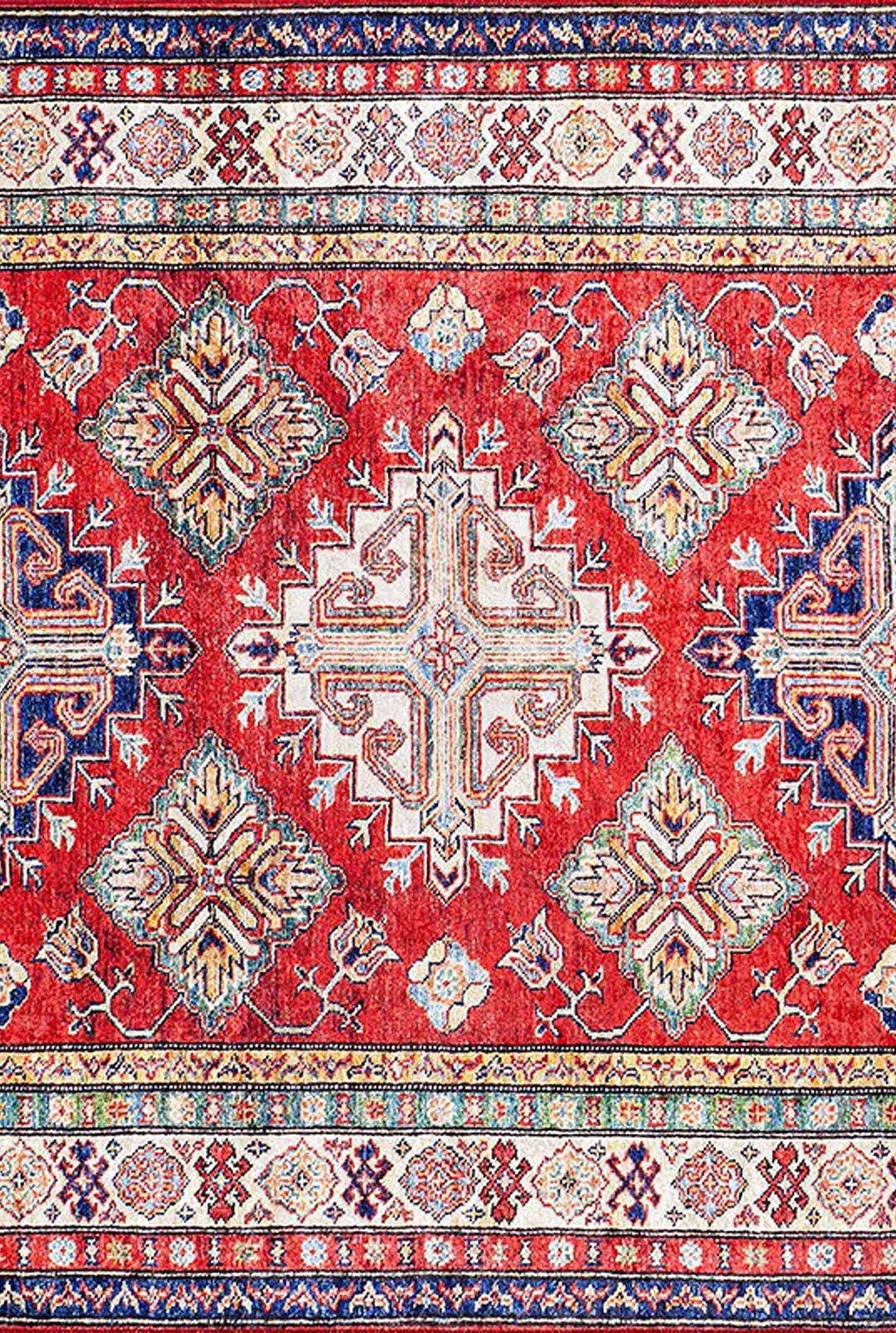 Tufa Turkish Kilim Red Beige Rug