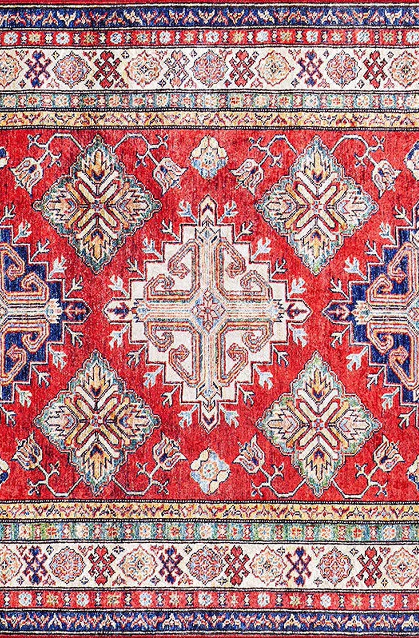 Tufa Turkish Kilim Red Beige Rug