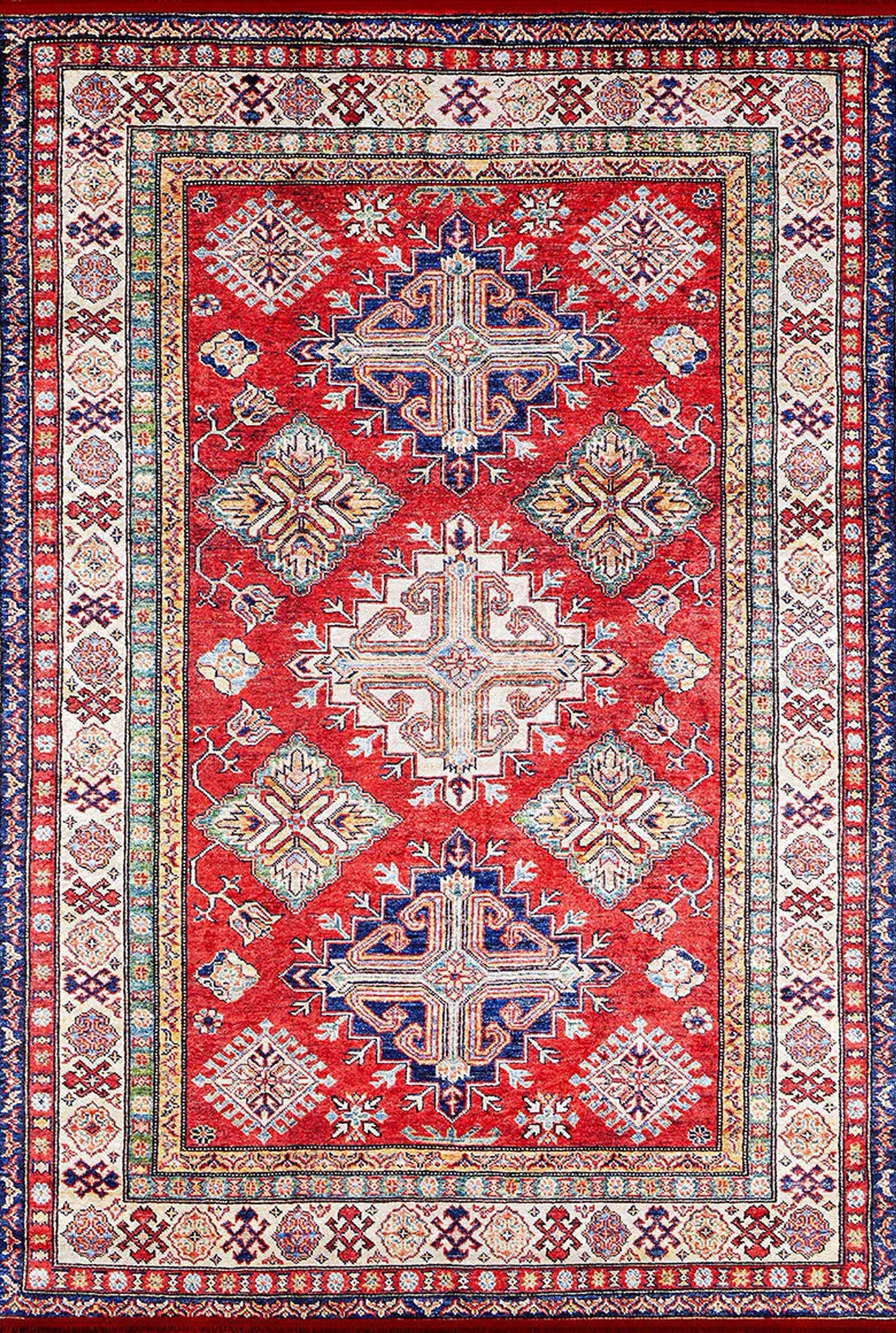 Tufa Turkish Kilim Red Beige Rug