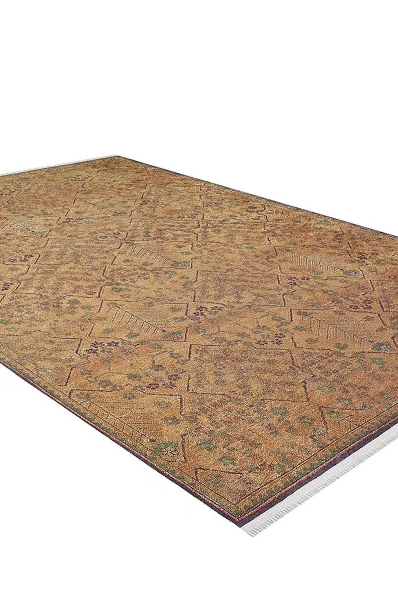Tuni Traditional Oushak brownish yellow Turkish Rug
